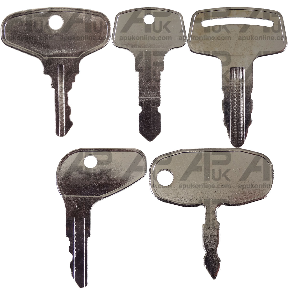 5 Key Master Set for Kubota Mini Excavator Backhoe Loader Tractor Micro Digger