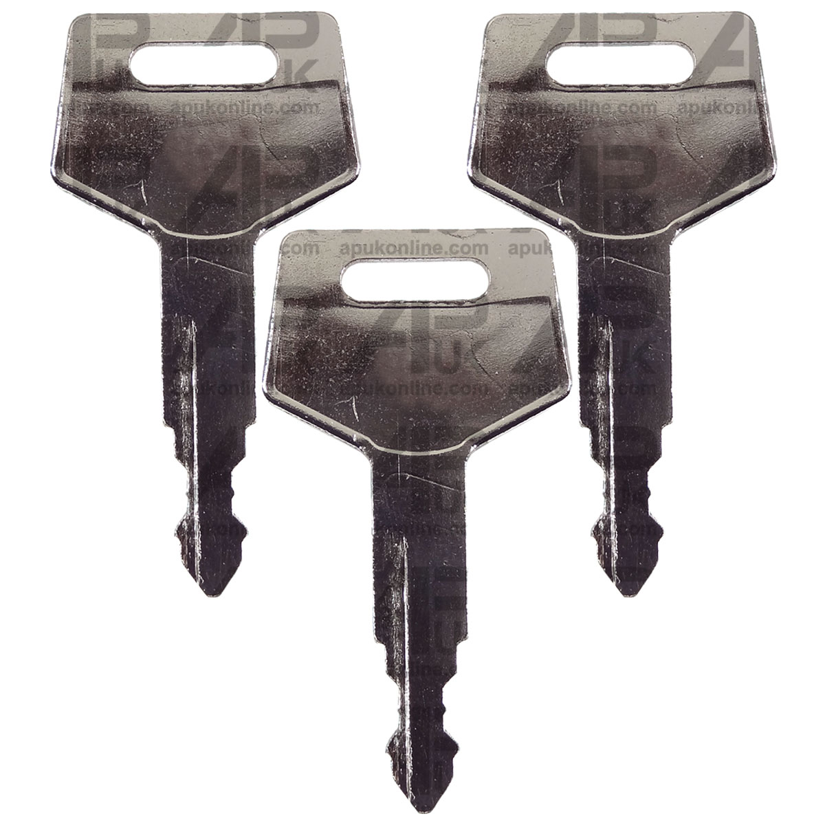 3x Ignition Keys for IHI Kato Excavator Loader Digger Skid Steer Chieftain 5080