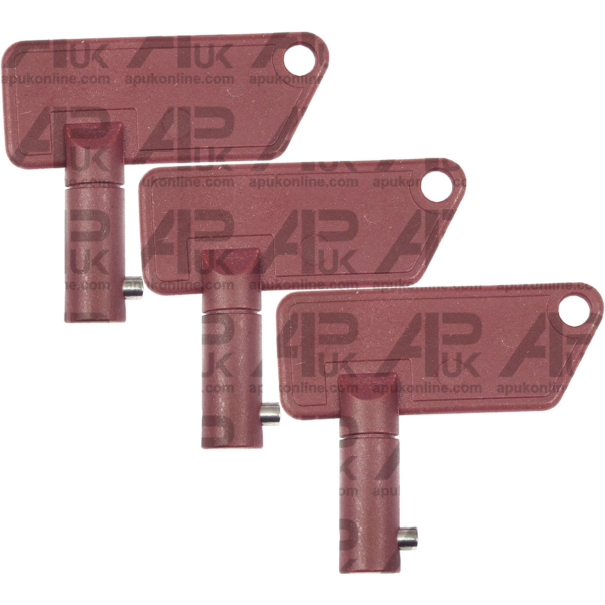 3x Plastic Battery Disconnect Isolator Plant &amp; Tractor Ignition Kill Switch Key