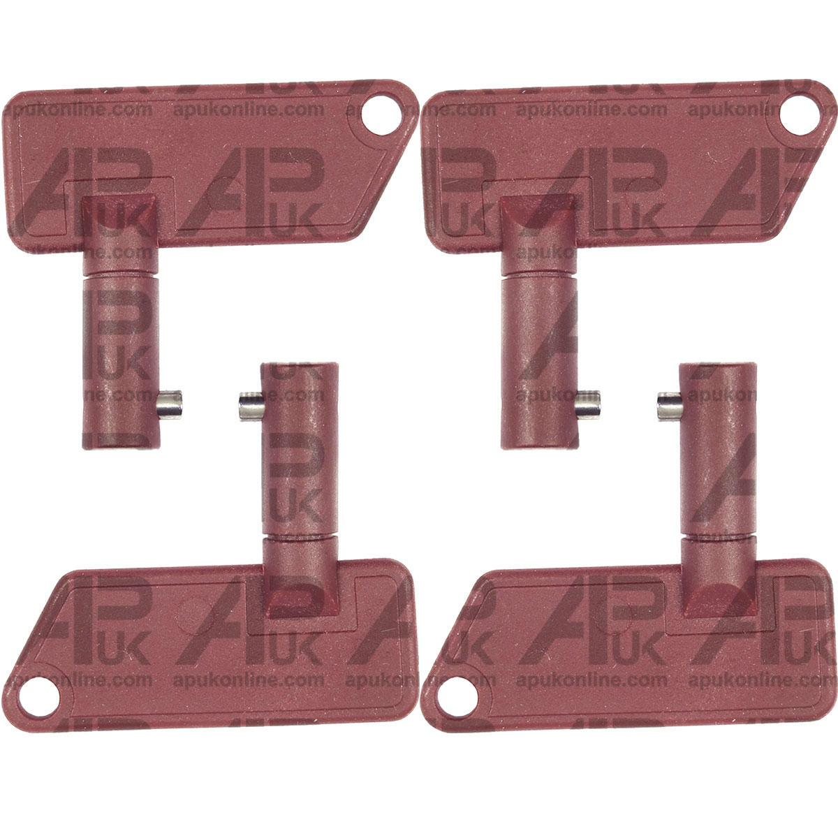 4x Plastic Battery Disconnect Isolator Plant &amp; Tractor Ignition Kill Switch Key