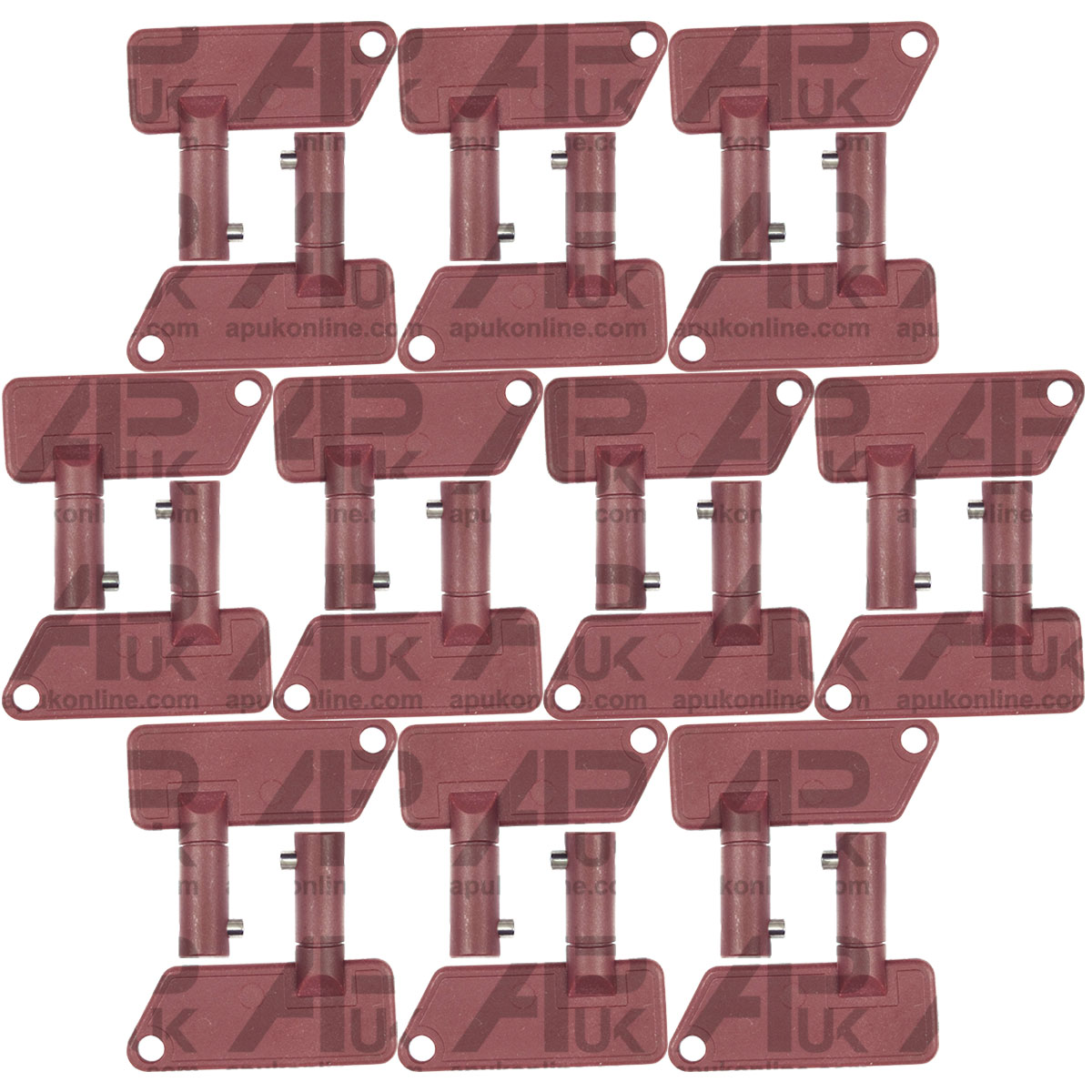 20x Plastic Battery Disconnect Isolator Plant &amp; Tractor Ignition Kill Switch Key