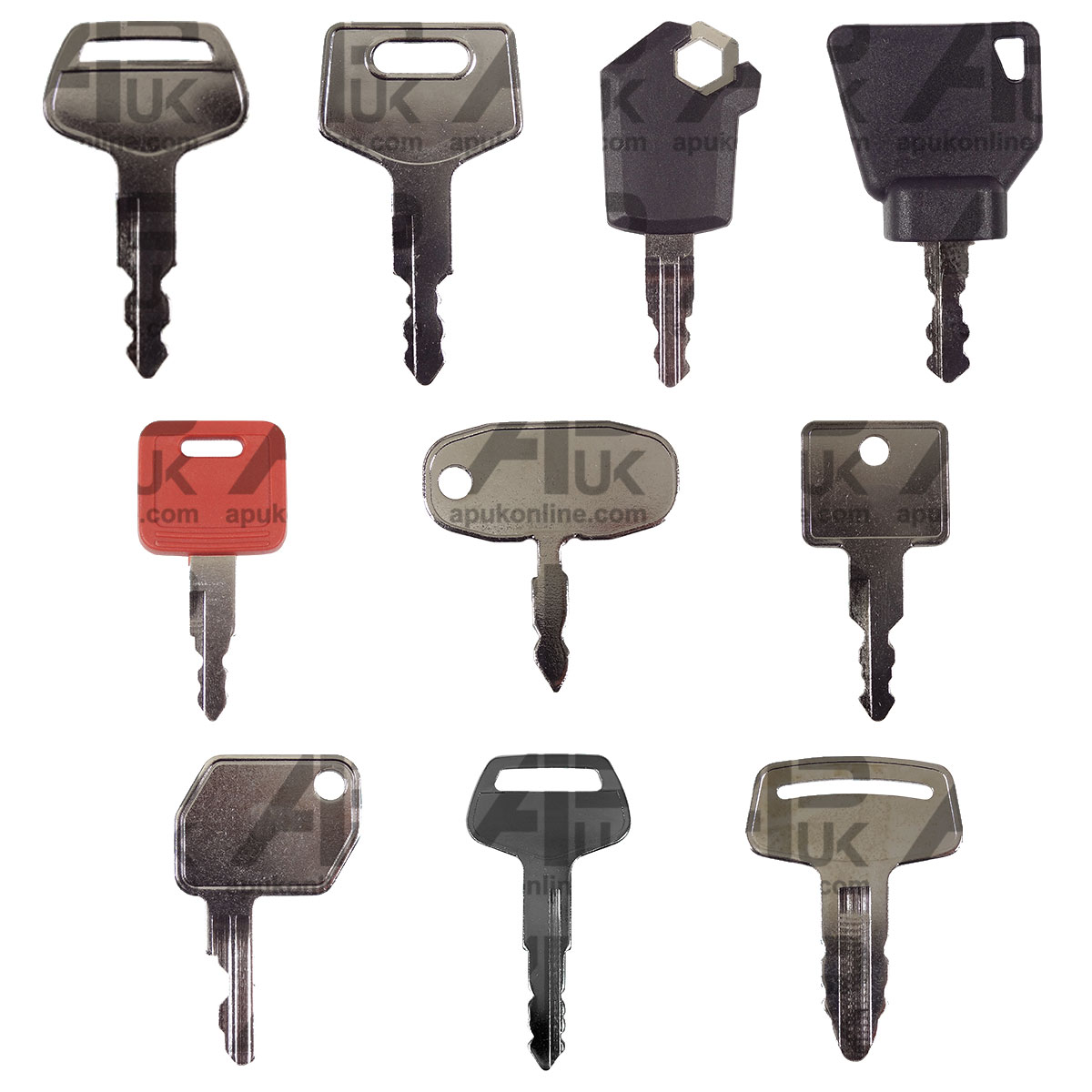 10x Key Master Set for Link-Belt Kubota Daewoo Yanmar IHI Excavator