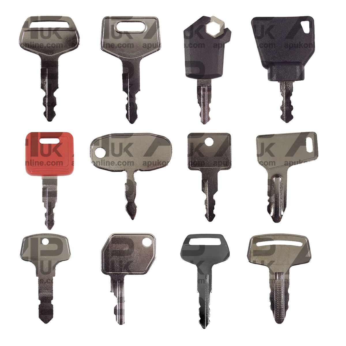 12x Key Master Set for Ford Fiat New Holland Massey Ferguson kubota JCB Tractor