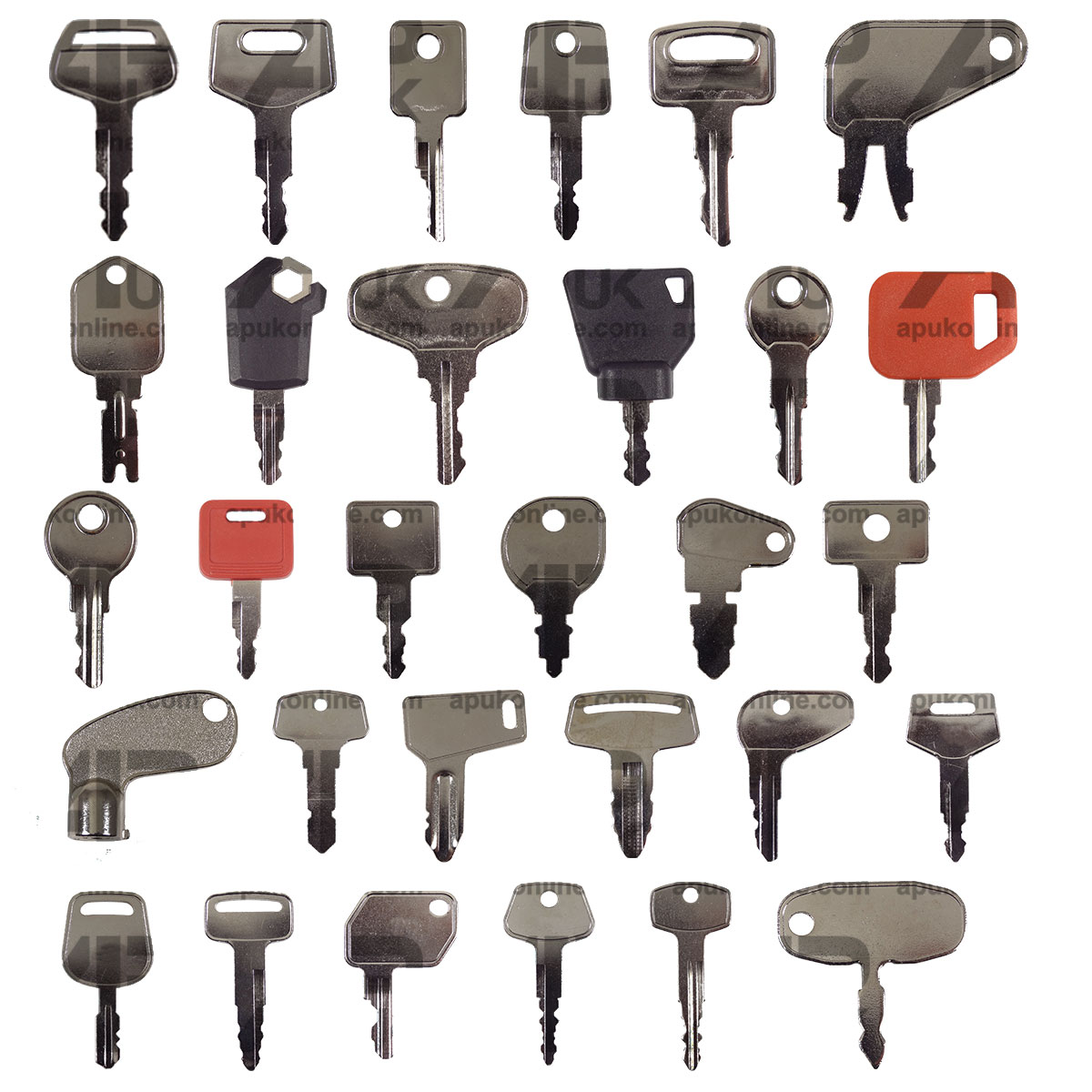 30x Key Master Set for Yanmar Lucas John Deere Case Mitsubishi Compact Tractor