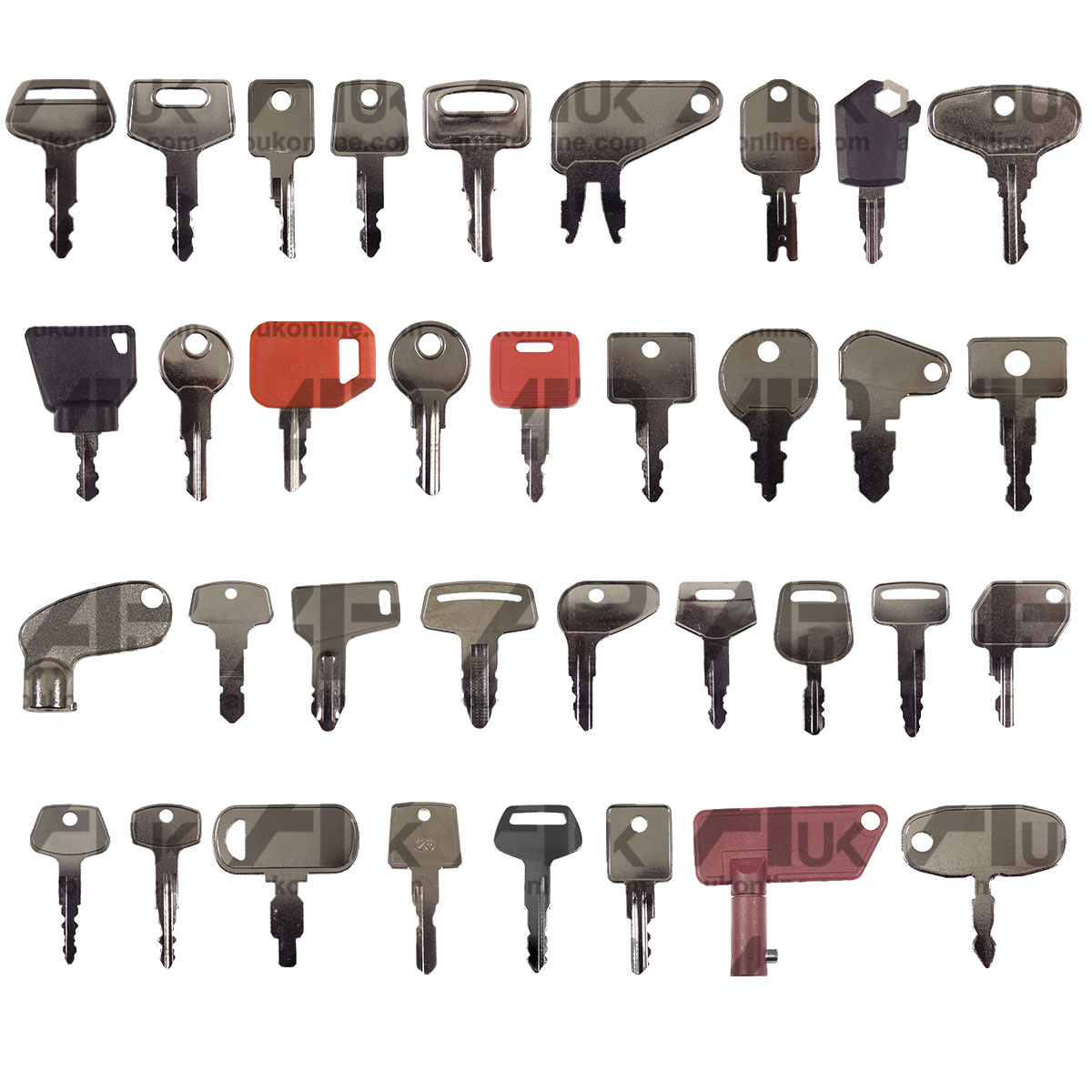 35x Key Master Set for Yanmar Lucas John Deere Case Mitsubishi Compact Tractor