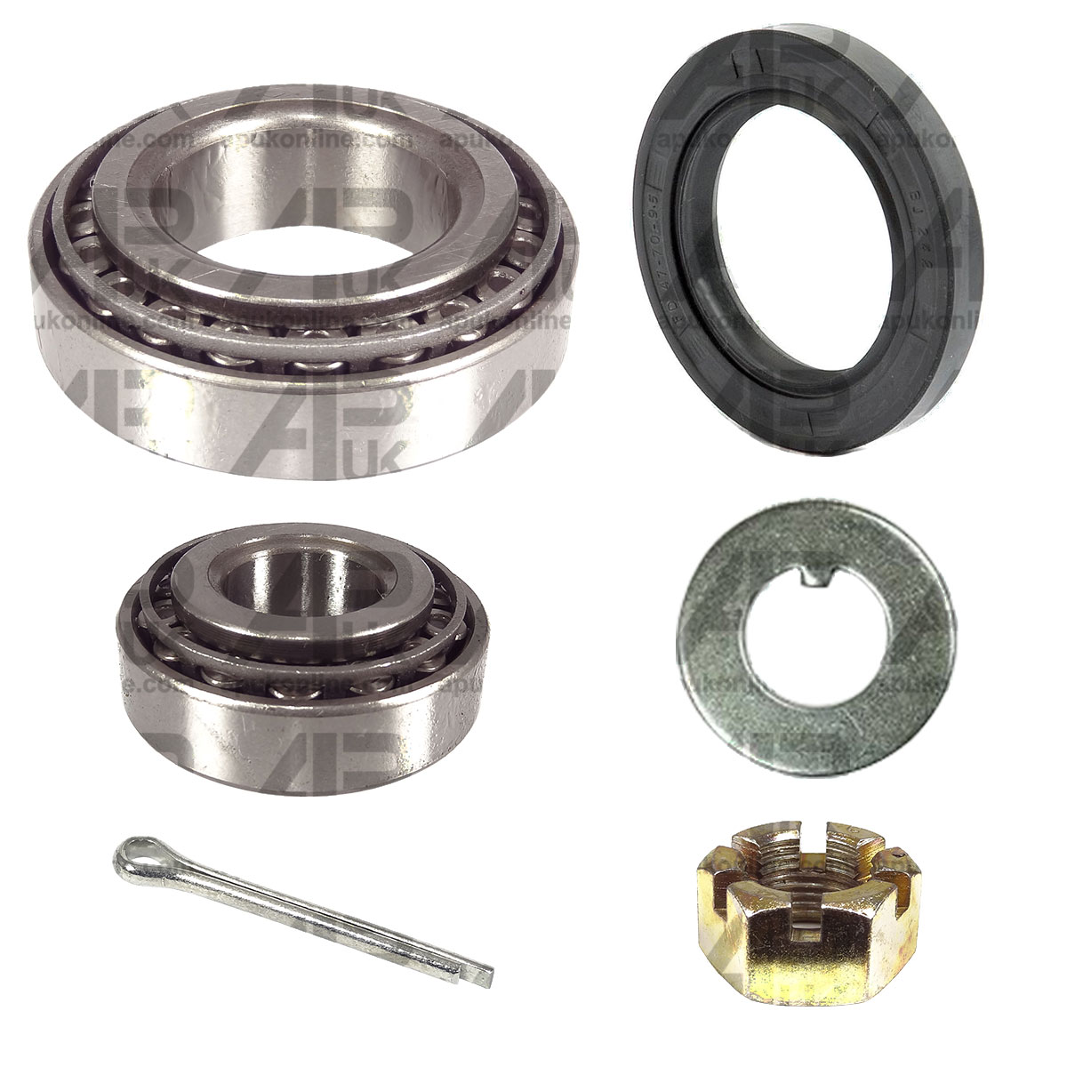 Front Bearing &amp; Seal Kit for Massey Ferguson 250 253 265 275 340 342 Tractor