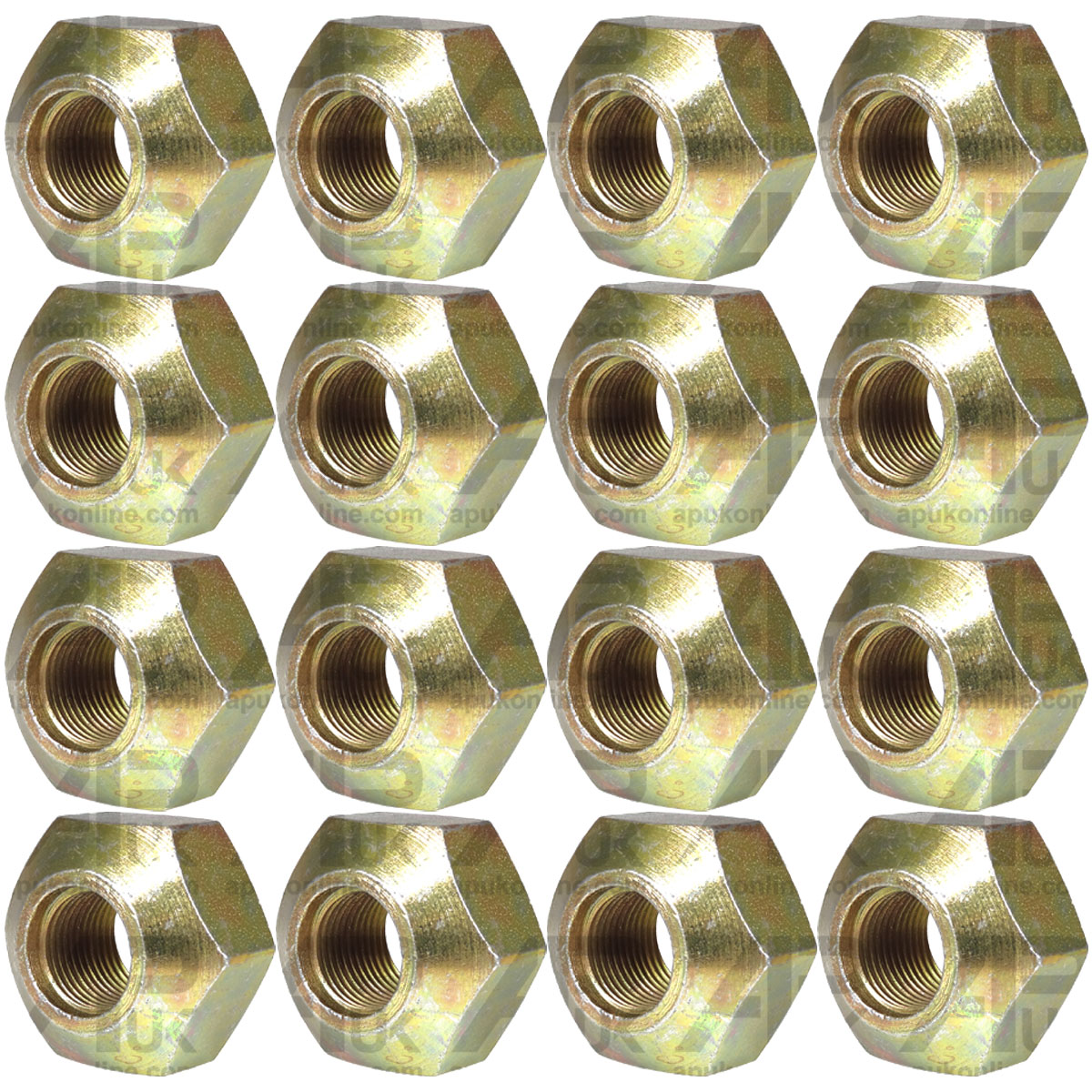 16x Rear Wheel Nut Nuts 3/4&quot; UNF Cone Set for David Brown 990 995 996 Tractor