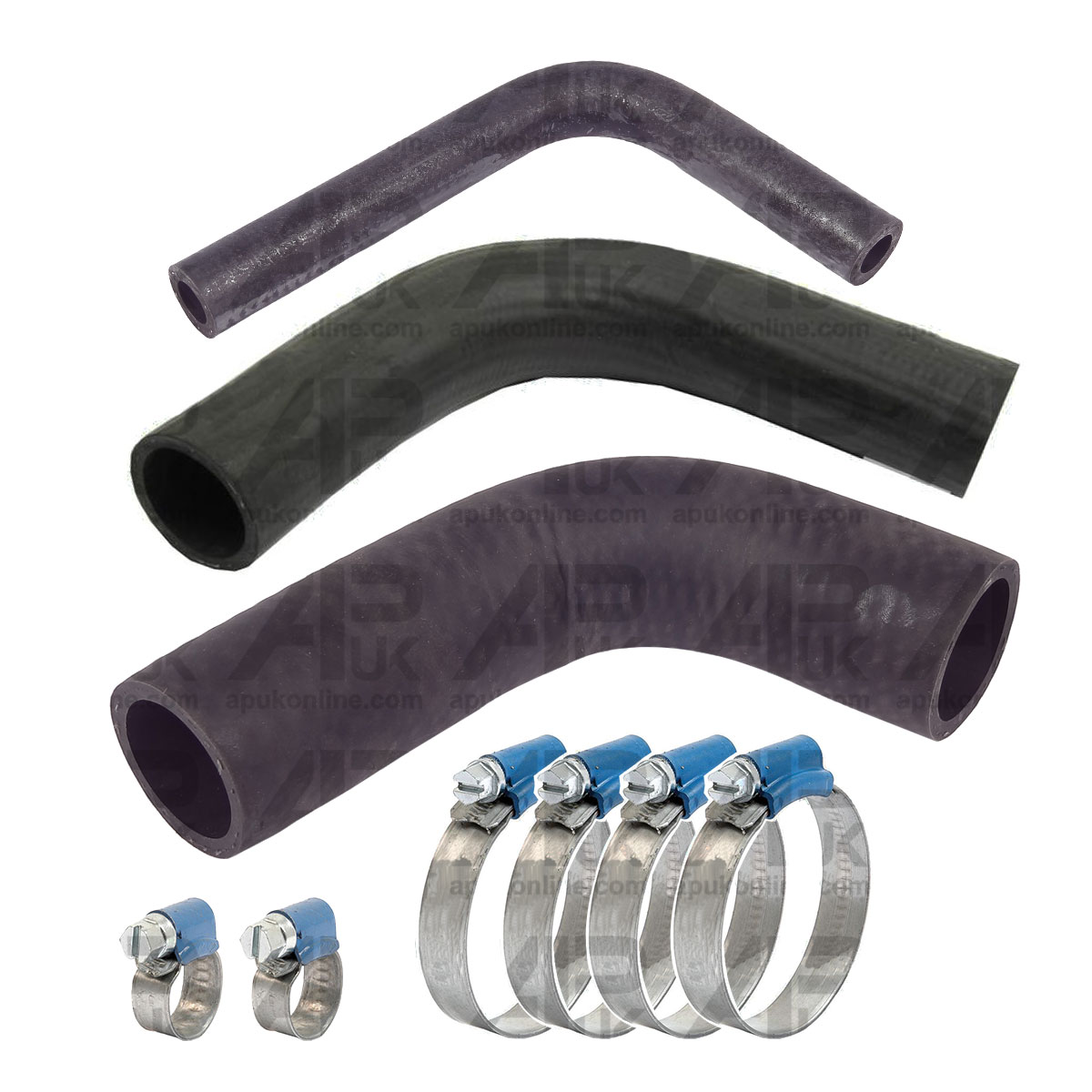 Rubber Cooling Hose &amp; Clamp Kit for Case International IH 276 414 434 Tractor