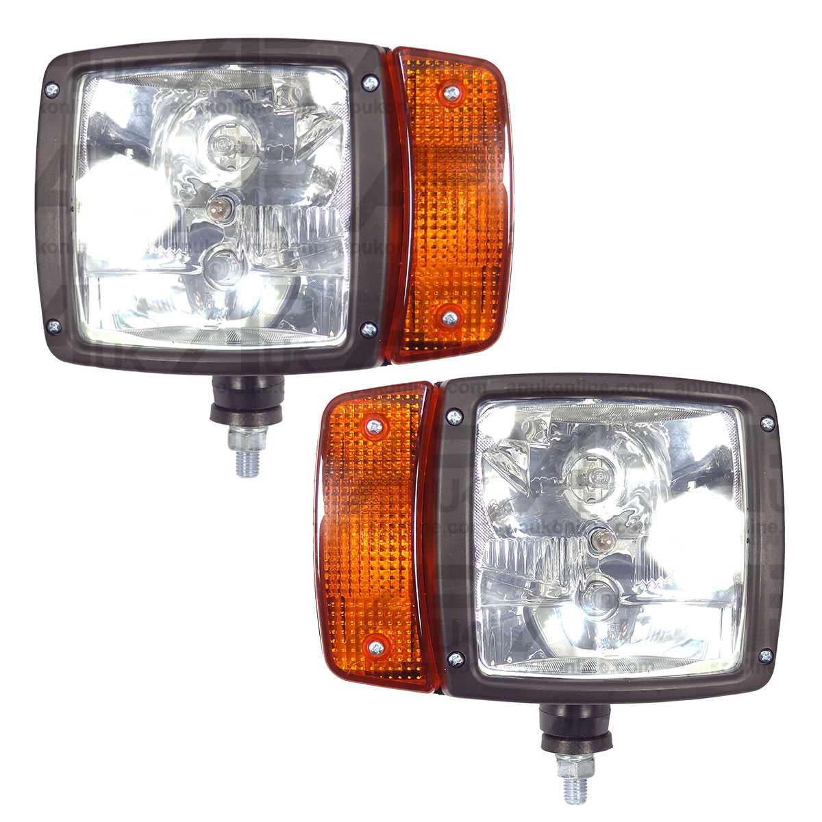 2x Head Light Lamp for JCB John Deere 3200 3215 3220 3400 3415 3420 Telehandler