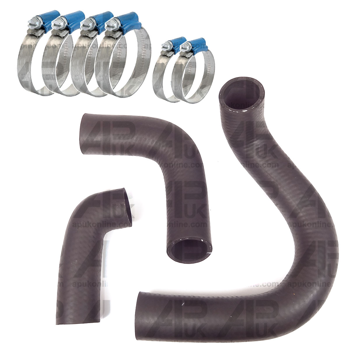 Radiator Rubber Water Hose Set With Clips for Fordson Major Power Super Tractor