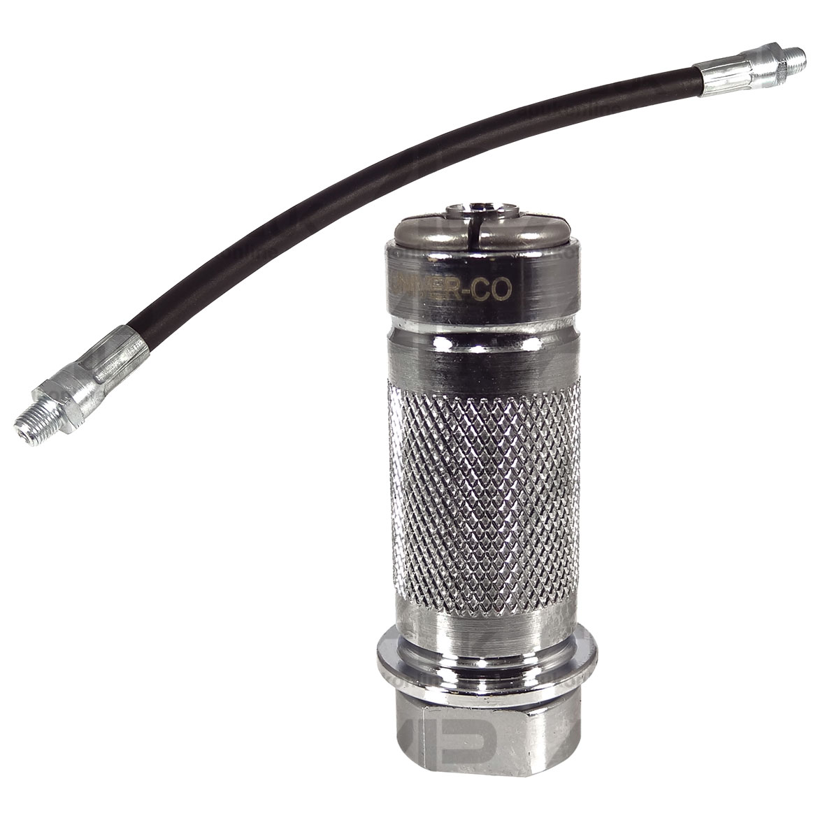 Quality M10 Quick Clip Lock On Grease Gun Head Coupler Adaptor &amp; 30cm Flex Tube