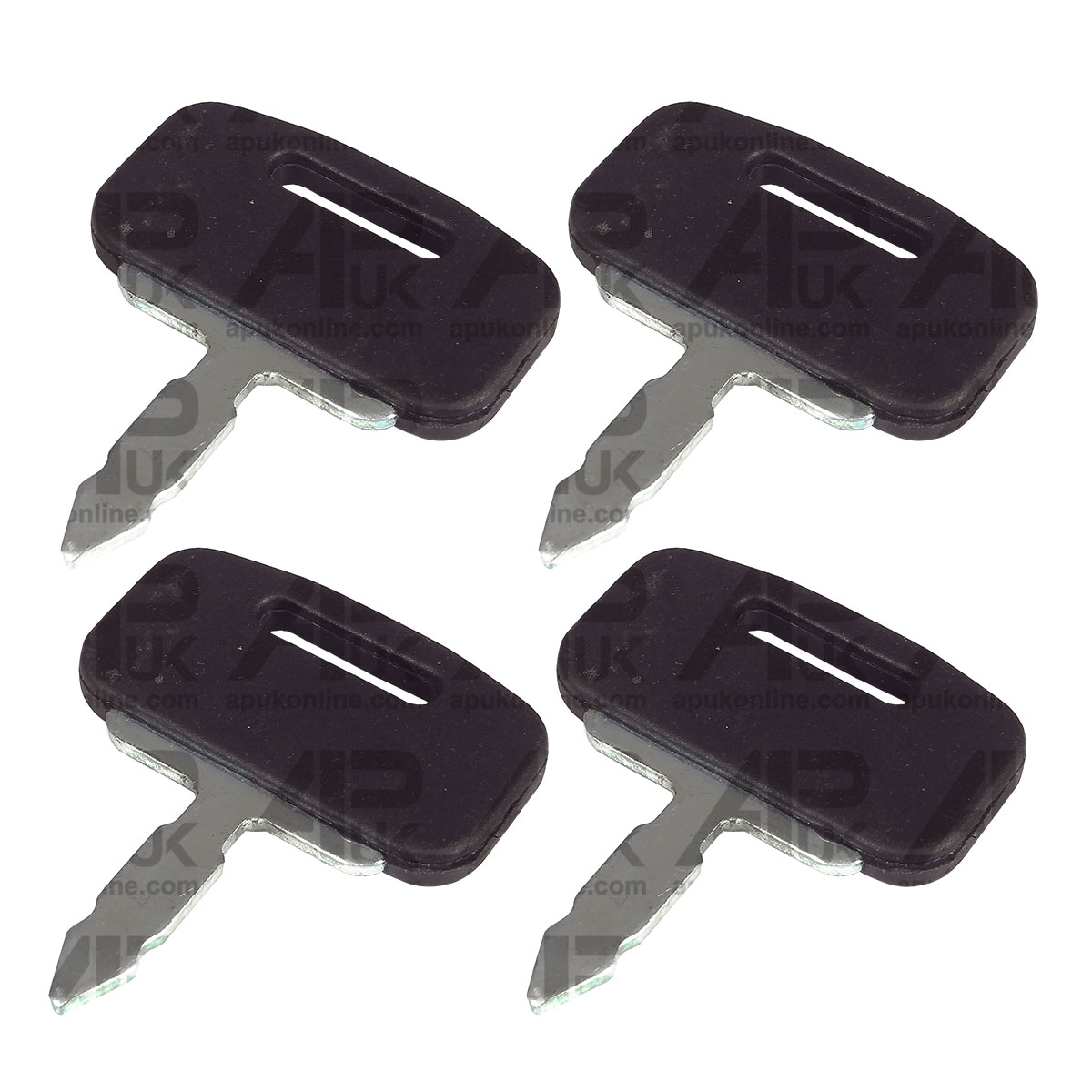 4x Lucas Ignition Key &amp; Cover for Skytrak Skat Trak Landscape Perkins Tractor