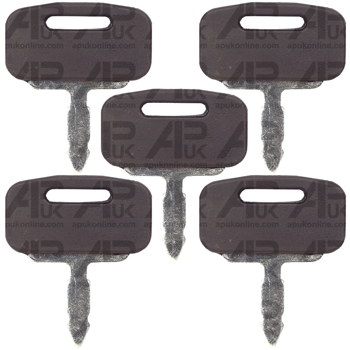5x Lucas Ignition Key &amp; Cover for Skytrak Skat Trak Landscape Perkins Tractor