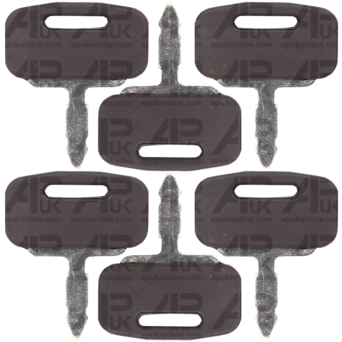 6x Lucas Ignition Key Plastic Cover for Case International IH Ford Fiat Tractor
