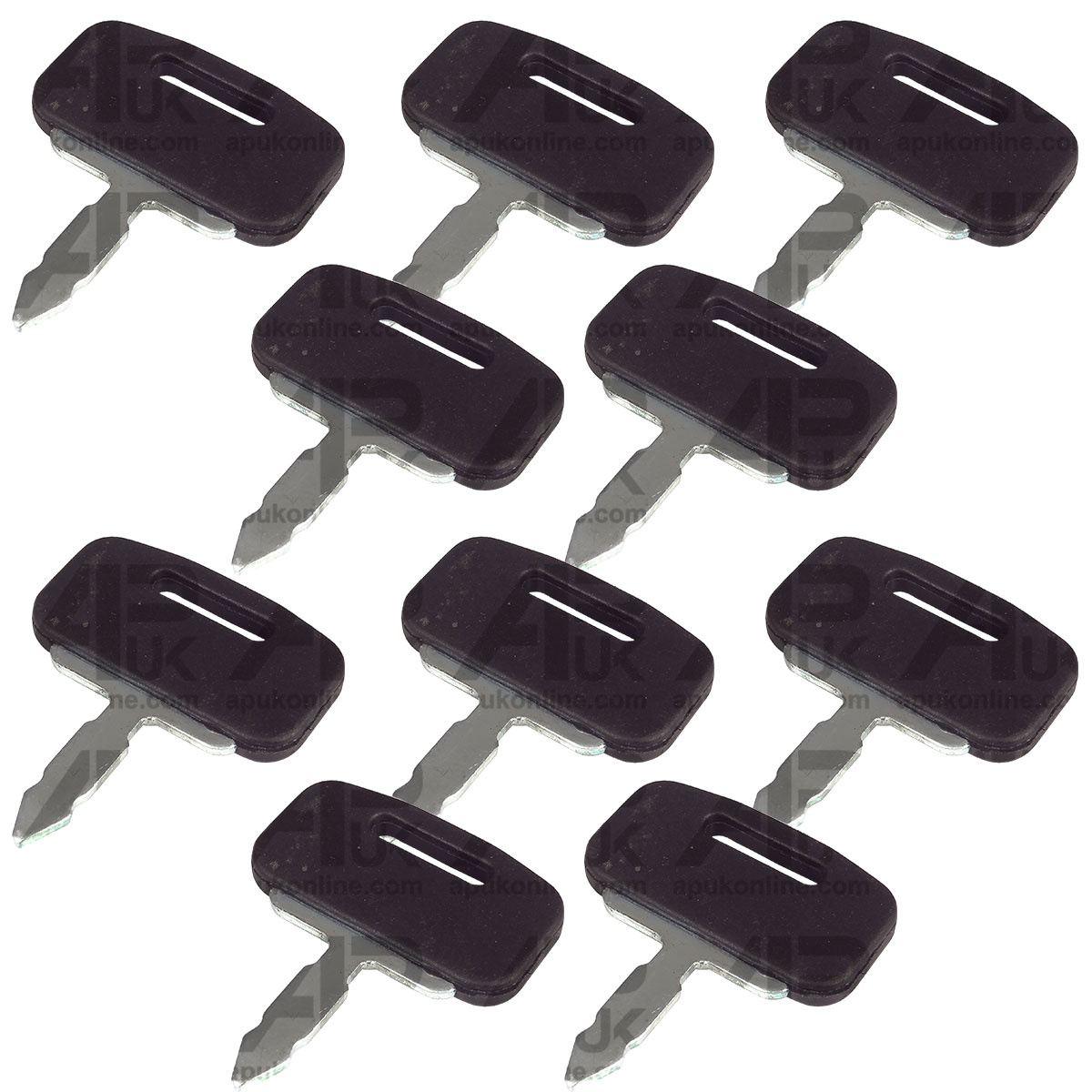 10x Lucas Ignition Key &amp; Cover for Massey Ferguson Landini Nuffield Tractor