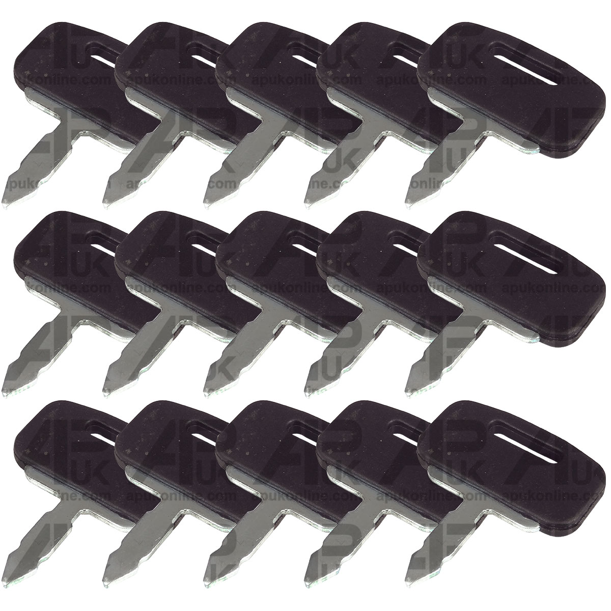 15x Lucas Ignition Key &amp; Cover for Skytrak Skat Trak Landscape Perkins Tractor