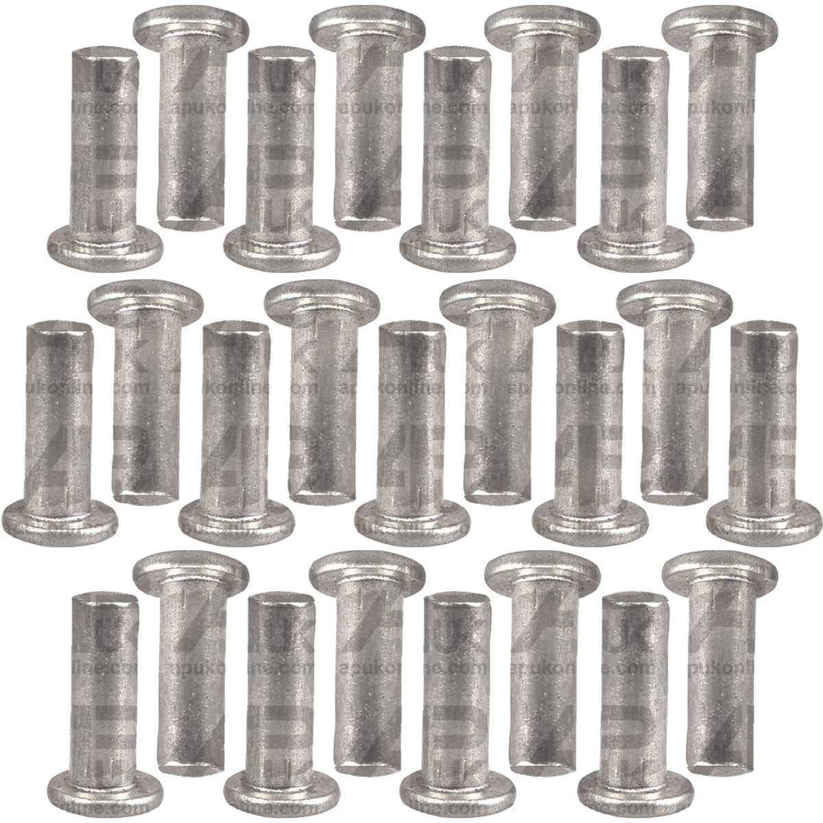 25x Aluminium Brake Shoe Lining Rivets for Massey Ferguson 168 175 178 Tractor