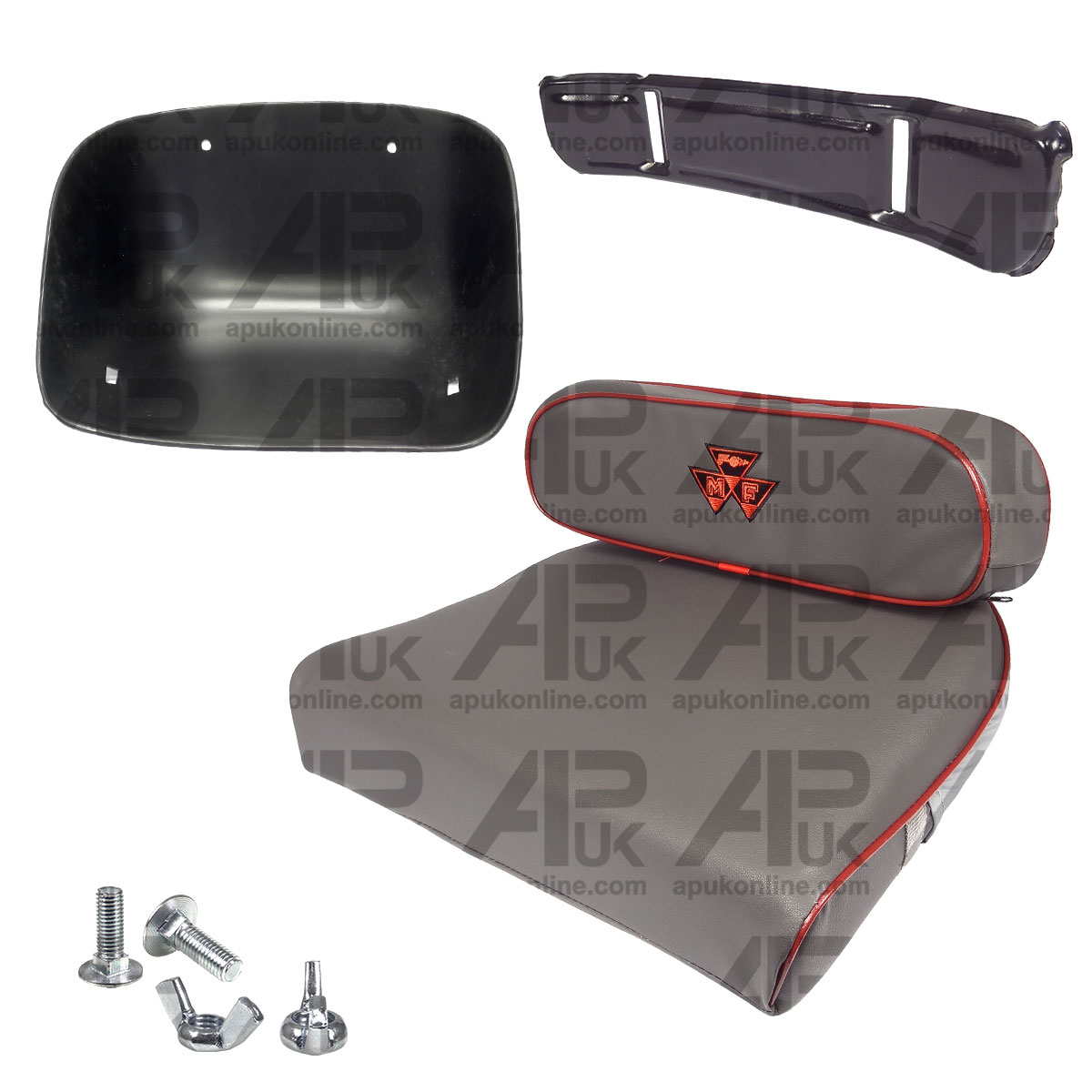 Seat Pan &amp; Cushion MF Logo for Massey Ferguson 35 35X 65 135 148 165 Tractor