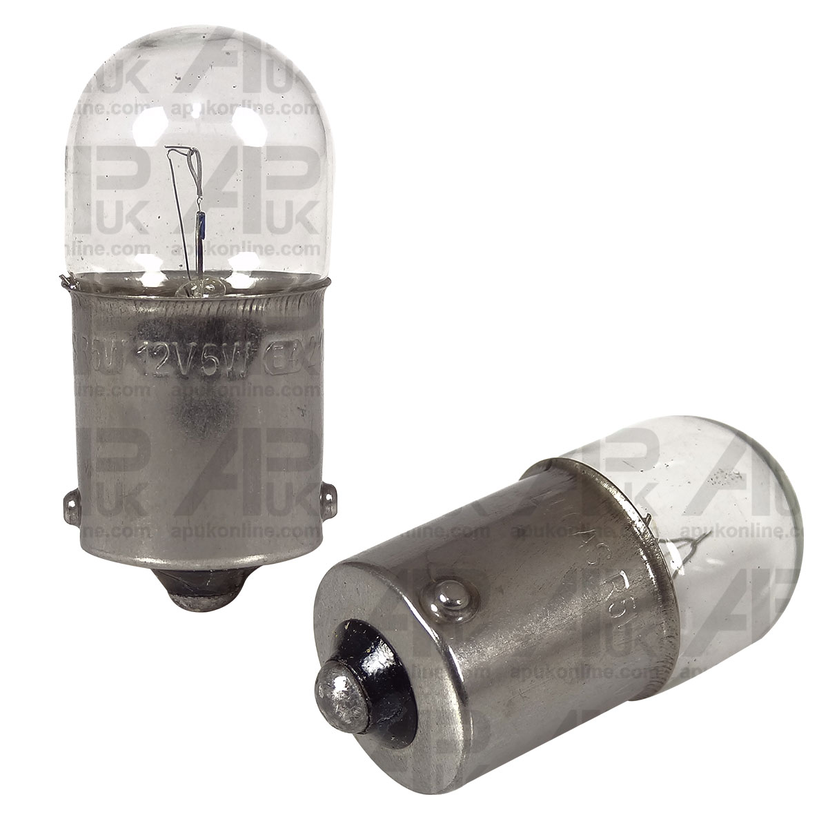 2x Lucas Side Light Bulb BA15s 12V 5W Bayonet for Case International IH Tractor