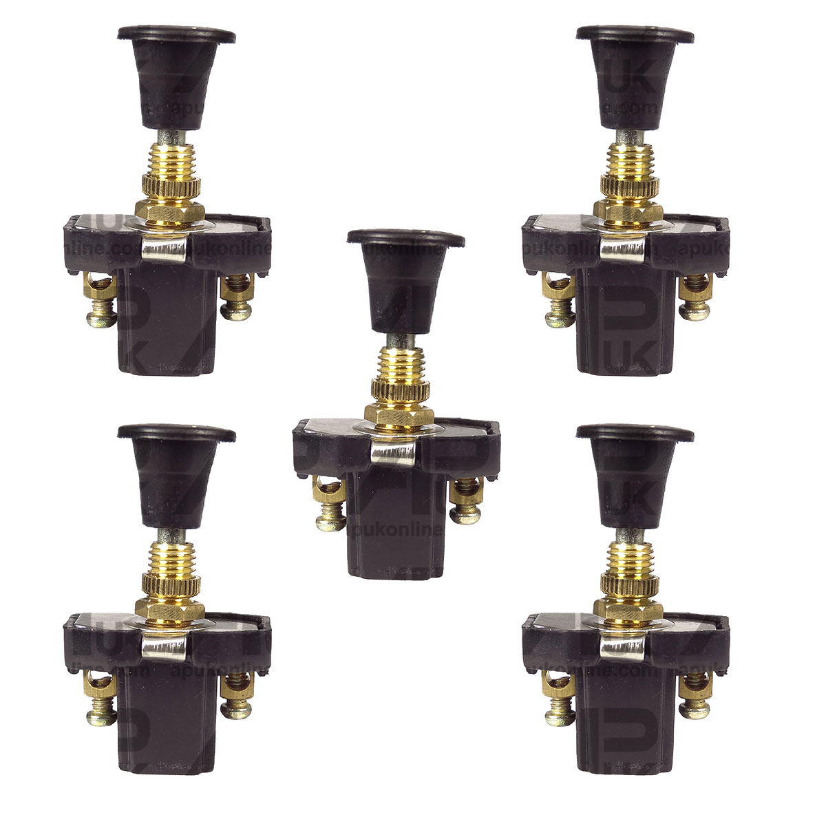 5x Universal Push Pull Switch (Long Mount) for David Brown John Deere Tractor