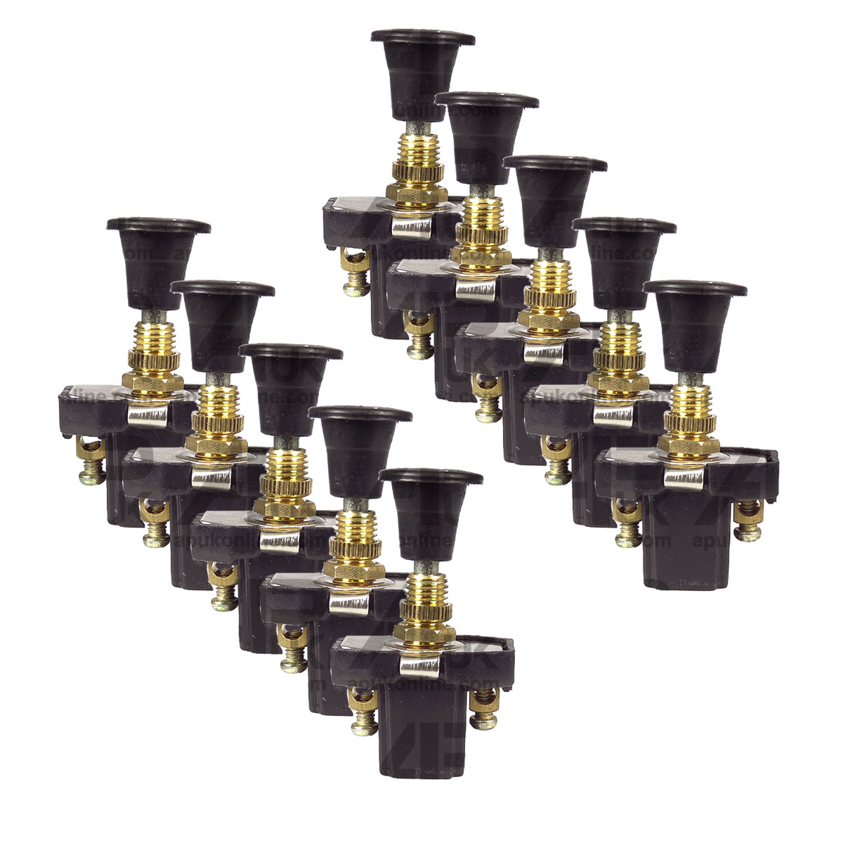 10x Universal Push Pull Switch (Long Mount) for Massey Ferguson Ford Tractor