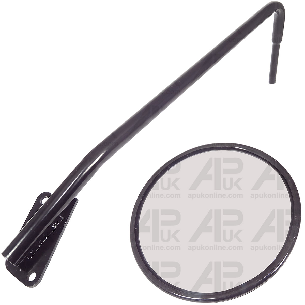 Rear Wide Angle Reverse Mirror &amp; Arm Set for JCB Telescopic Handler UK Brand