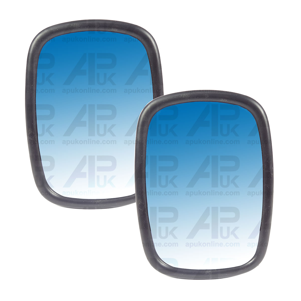 2x Universal 7&quot; x 5&quot; Flat Exterior Mirror Head for JCB Skid Steer Loader Machine