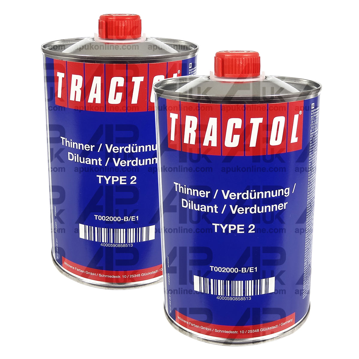 2L Tractol Paint Thinners for Manitou Merlo Matbro JCB Telehandler Telescopic