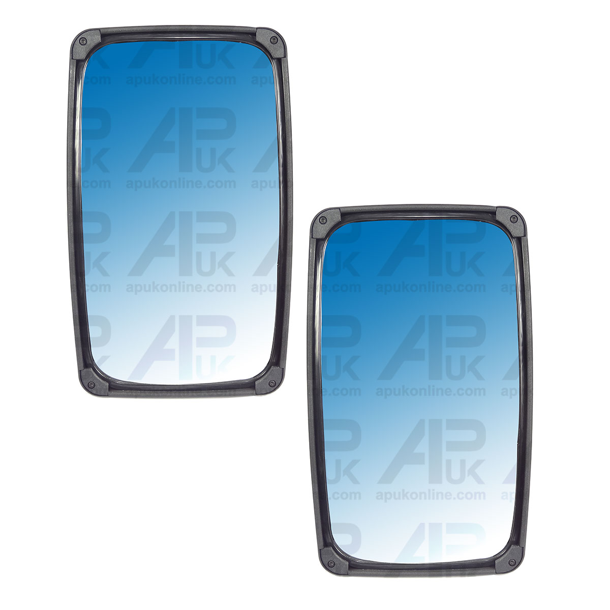 2x Universal 13&quot; x 8&quot; Flat Mirror Head for Ford New Holland Ferguson Tractor