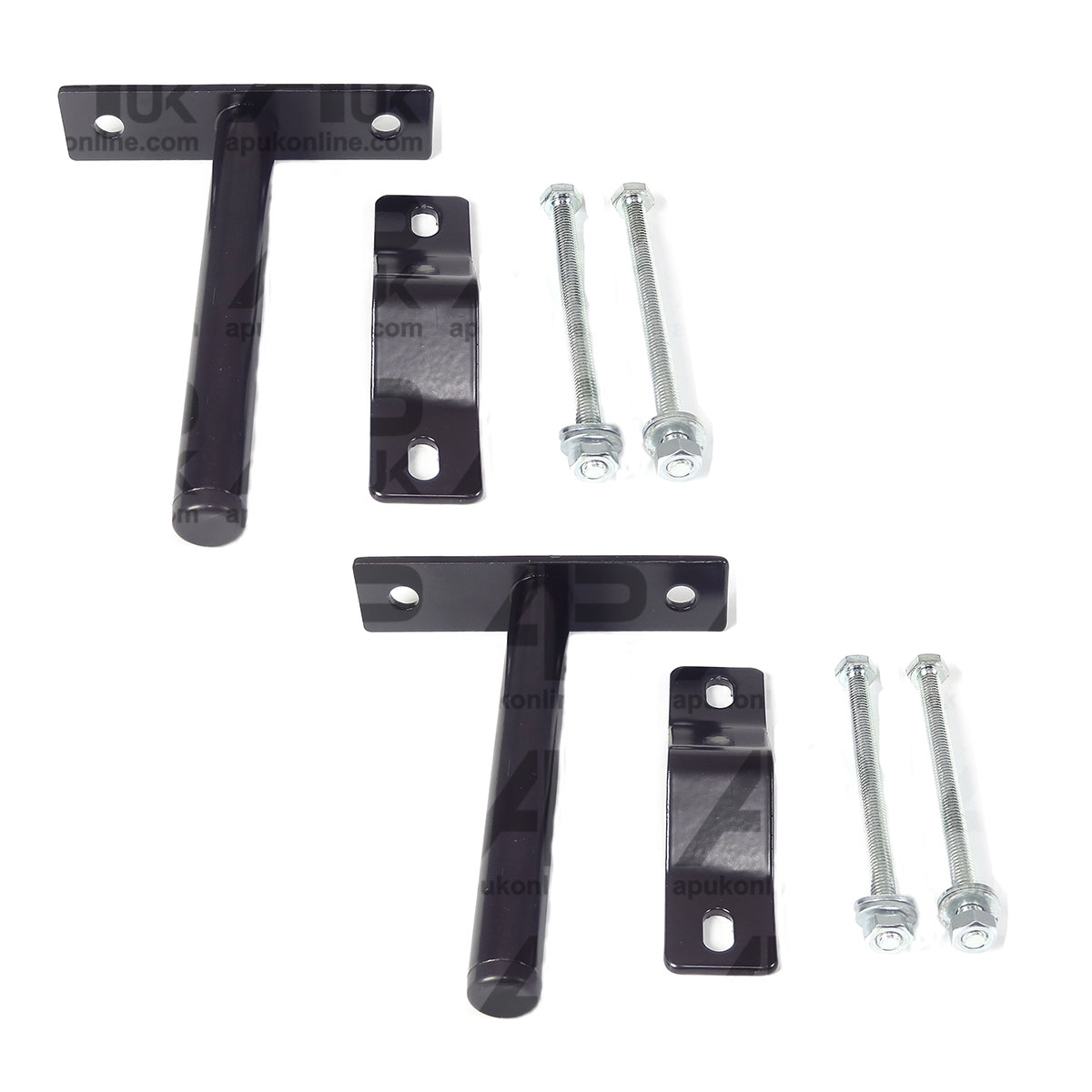 2x Universal Mirror Arm Clamp Bracket with M6 Fixings for JCB Digger Telehandler