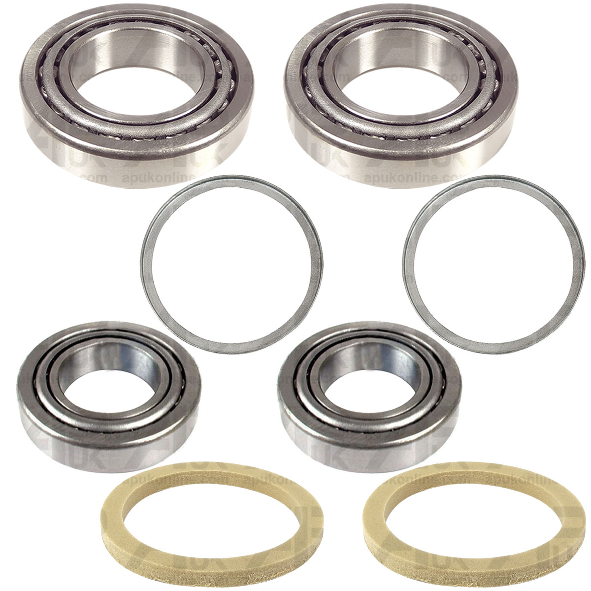2x Front Wheel Bearing Kit for Case International IH 644 724 733 743 Tractor