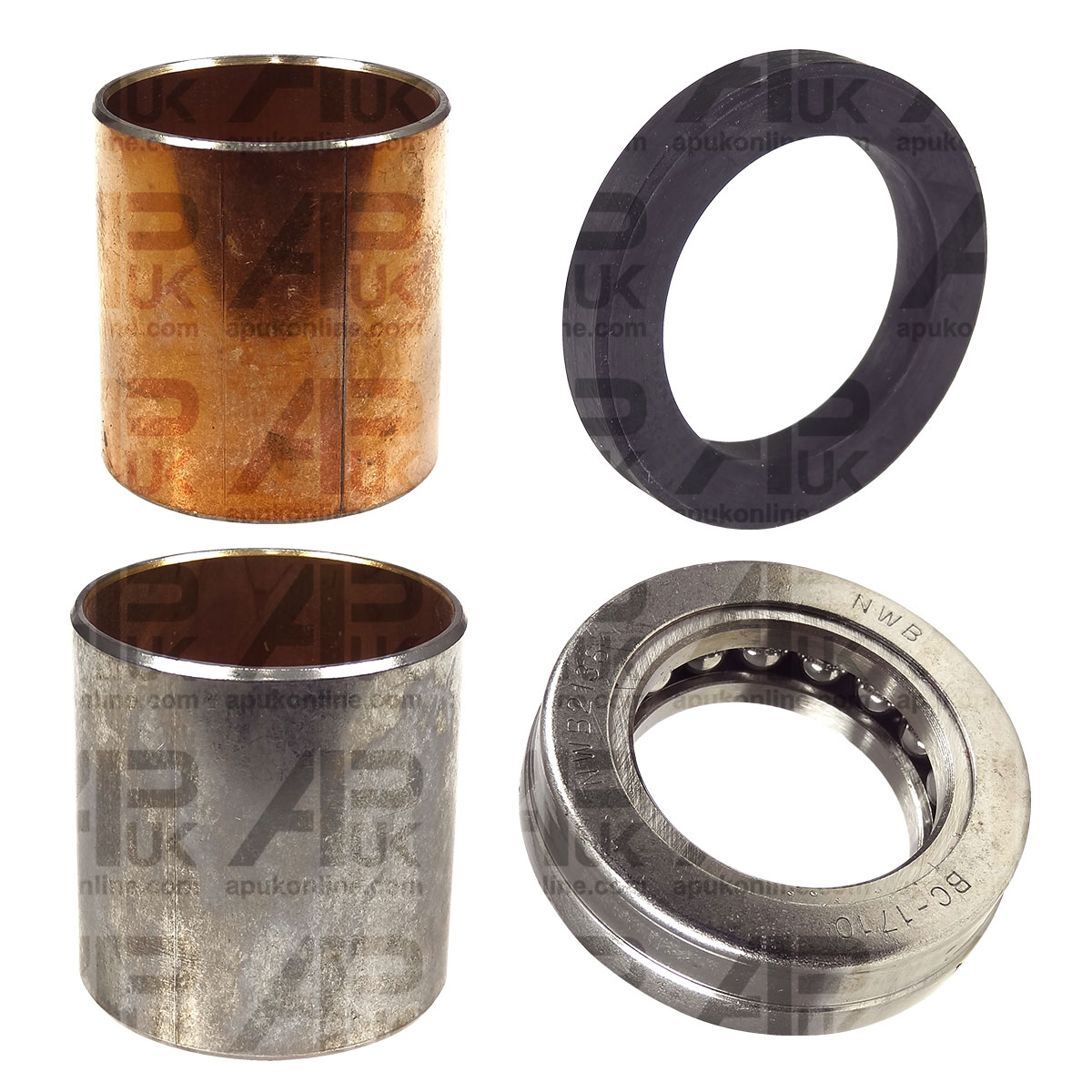 Kingpin Spindle Stub Axle Bush Kit for Fordson Dexta &amp; Super Dexta Tractor