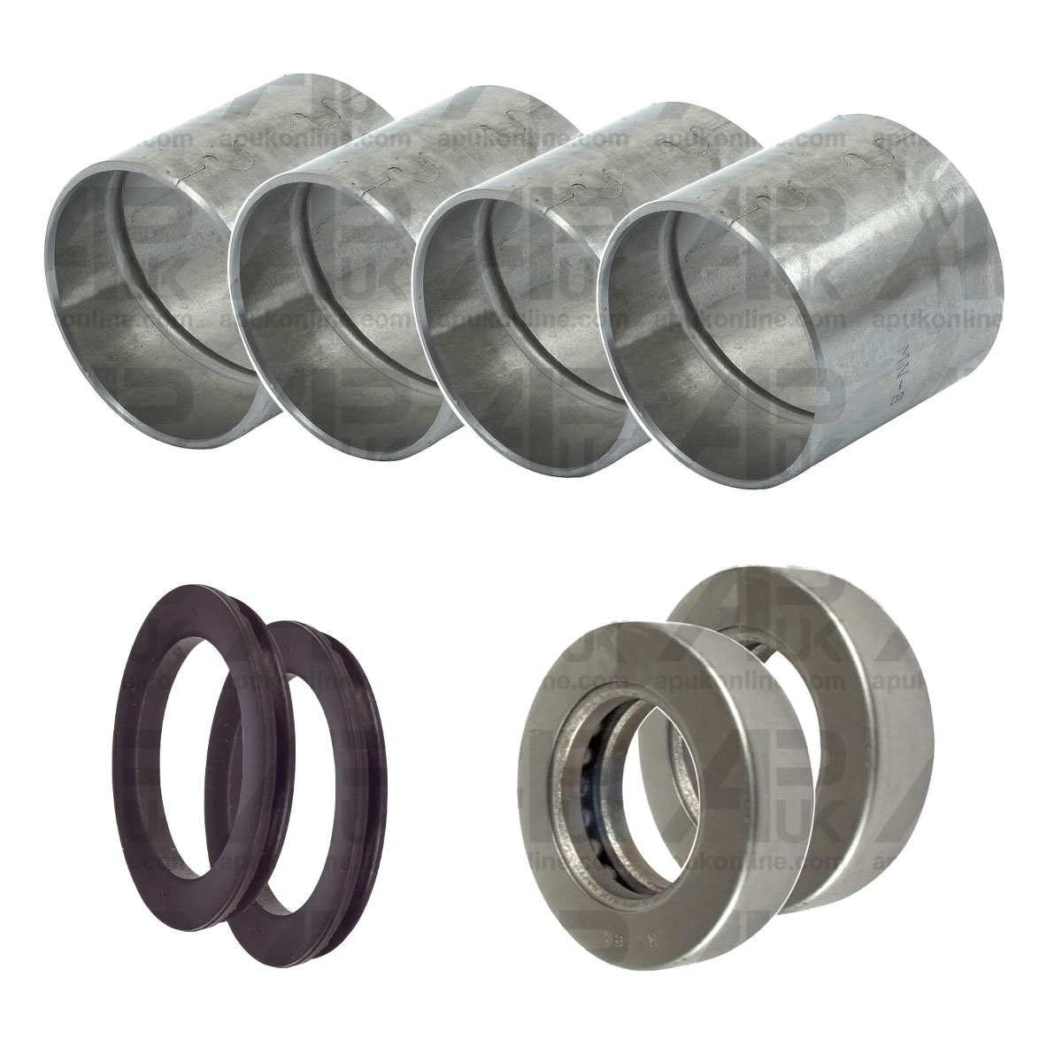 2x Kingpin Spindle Stub Axle Bush Kit for Ford 4600 4610 4630 4830 5030 Tractor