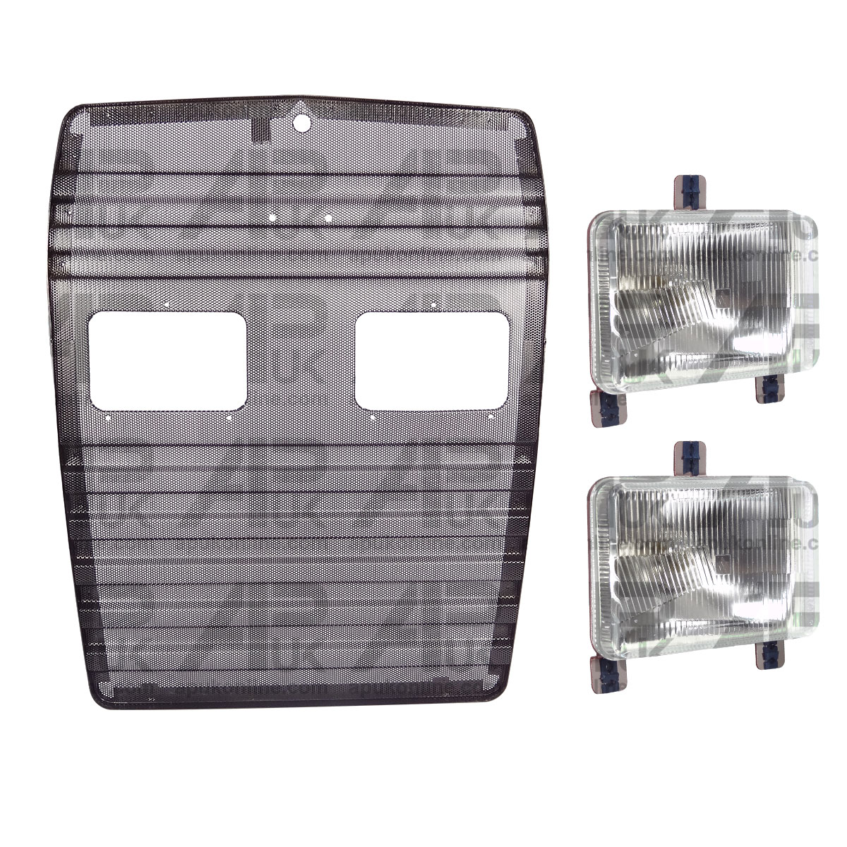 Front Grill Grille &amp; Headlight Lamp Kit for Massey ferguson 3070 3075 Tractor