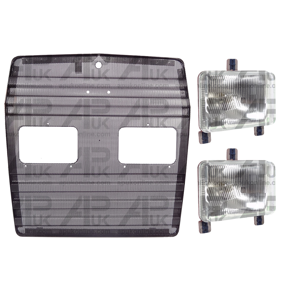 Front Grill Grille &amp; Headlight Lamp Kit for Massey ferguson 3050 3055 Tractor
