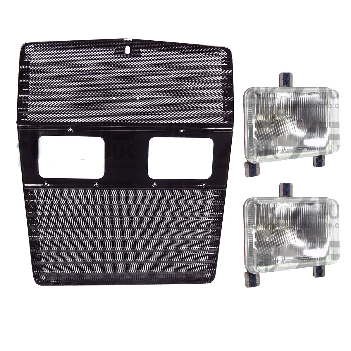 Front Grill Grille + Headlight Lamp Kit for Massey ferguson 3115 3120 Tractor