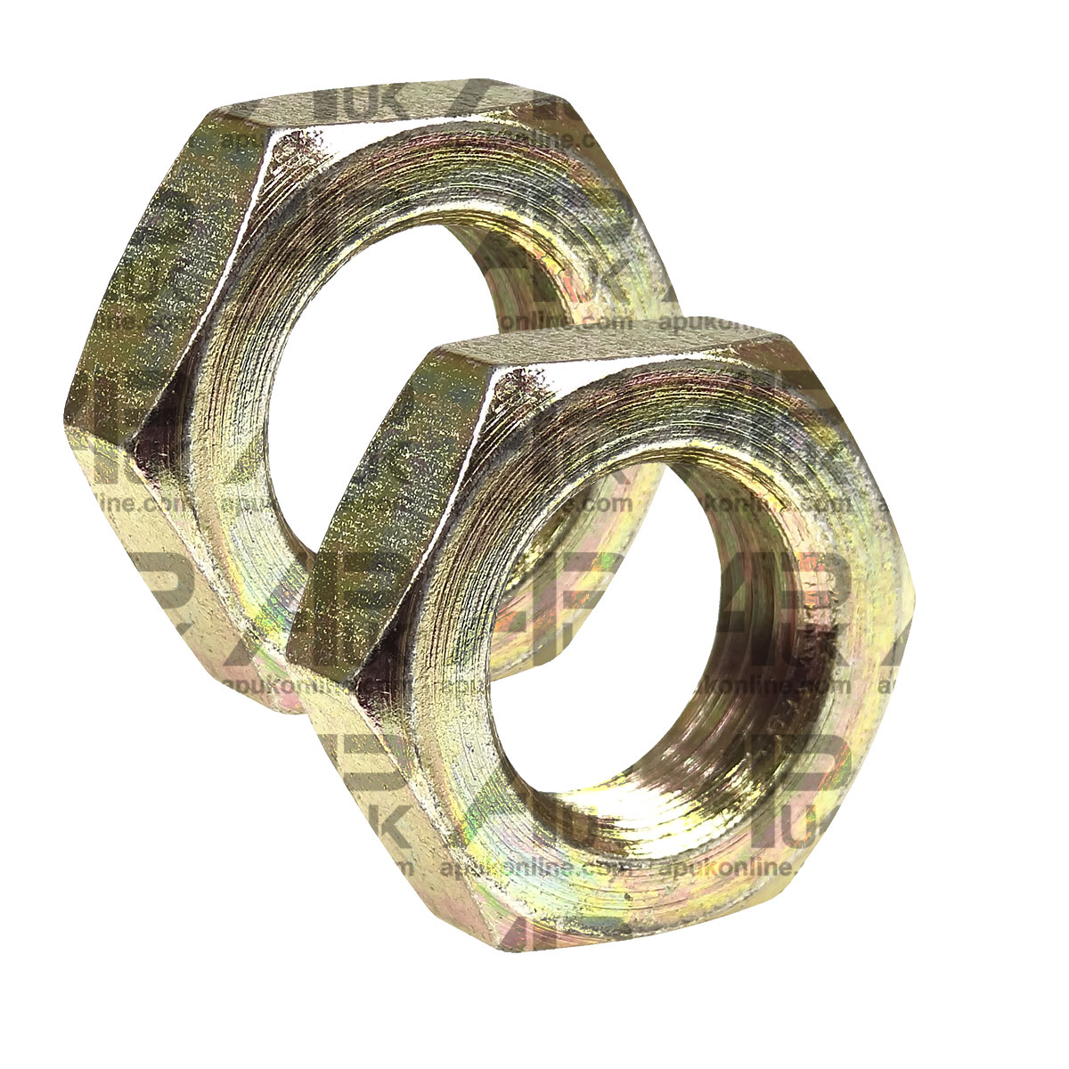 2x Half Lock Nut 7/8&quot; X 16 TPI RH Tie Track Rod End Drop Link Ball Rose Joint