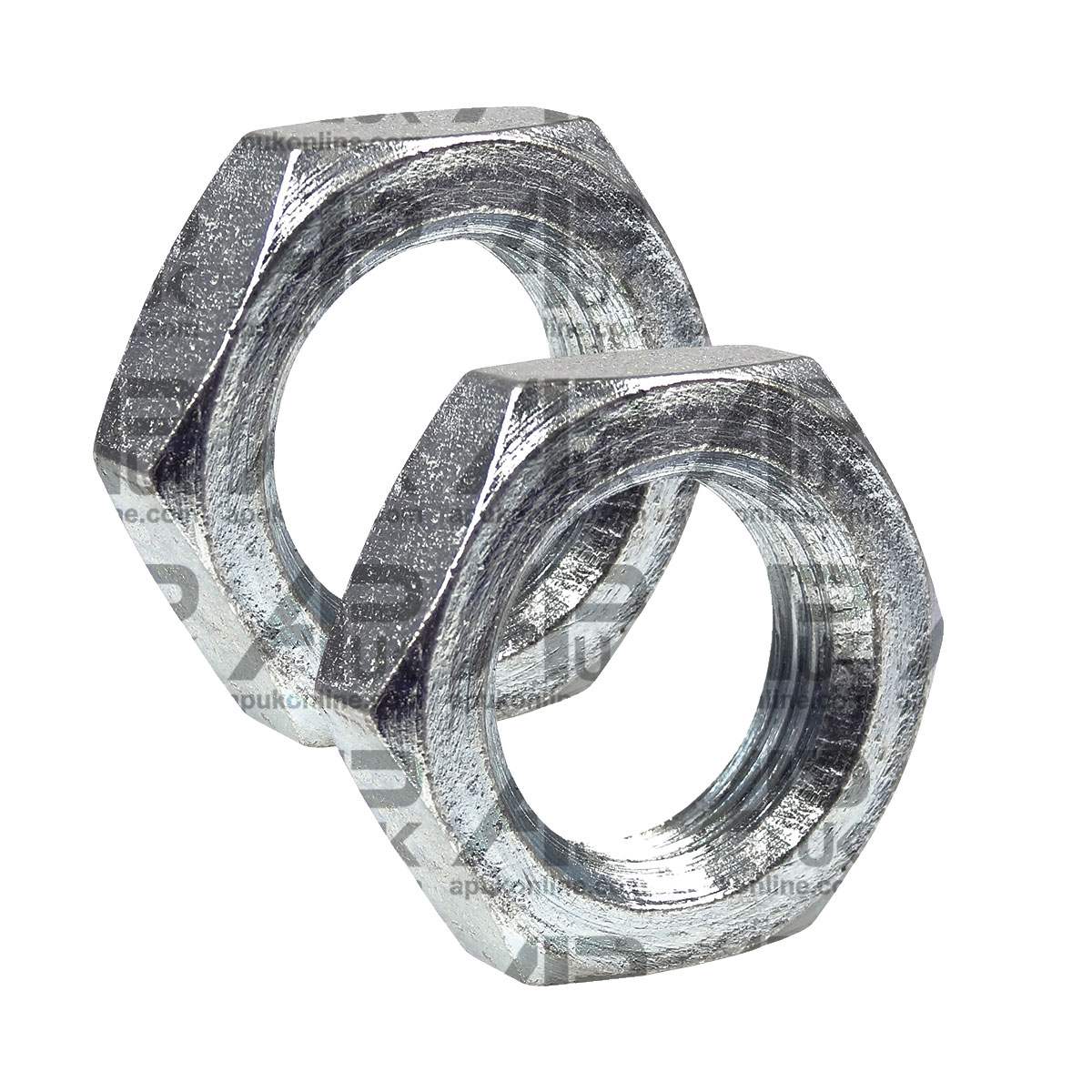 2x Half Lock Nut M24 X 1.5 RH Tie Track Rod End Drop Link Ball Rose Joint Zinc