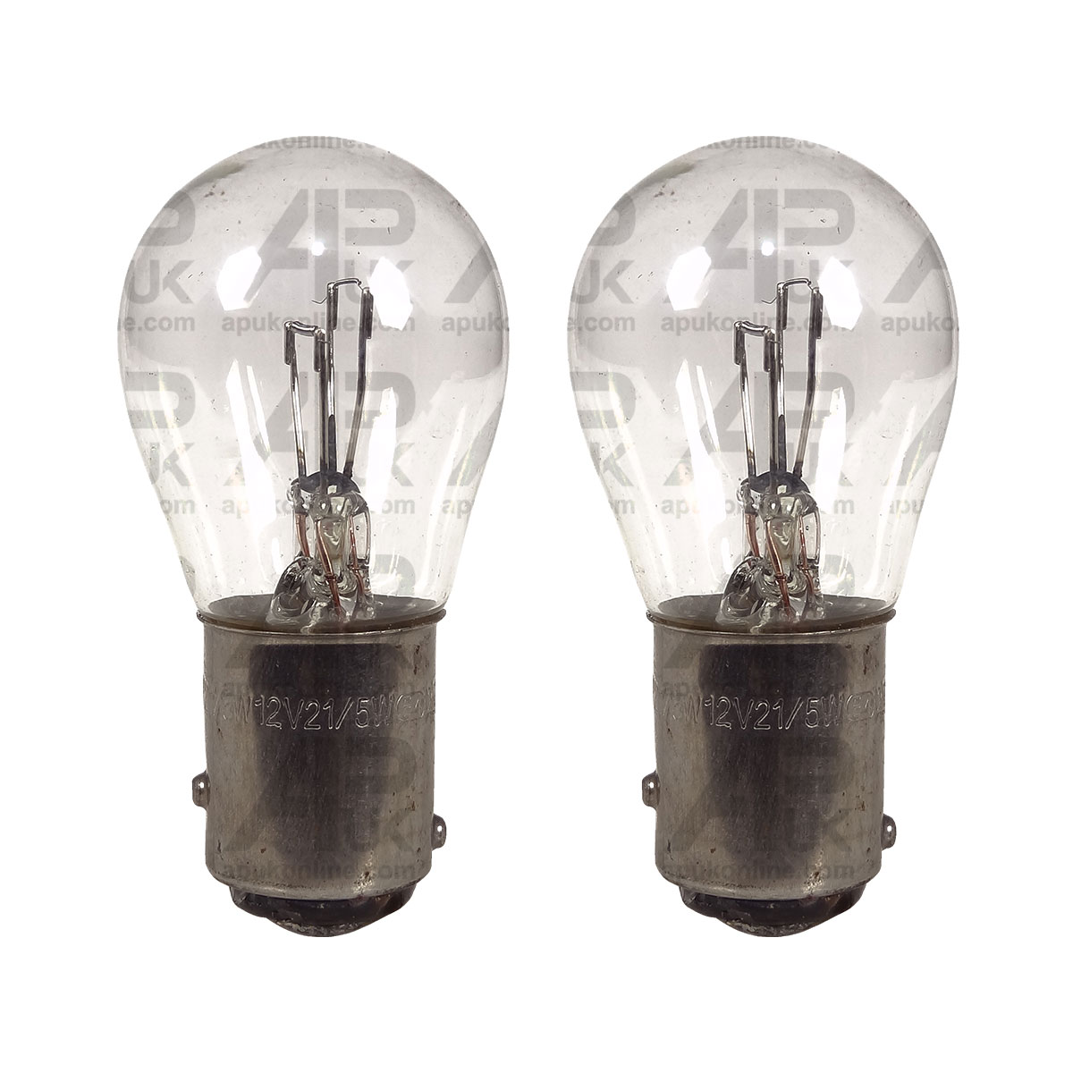 2x Lucas Stop Tail Light Bulb 12V 5W BAY15d for Deutz-Fahr John Deere Tractor