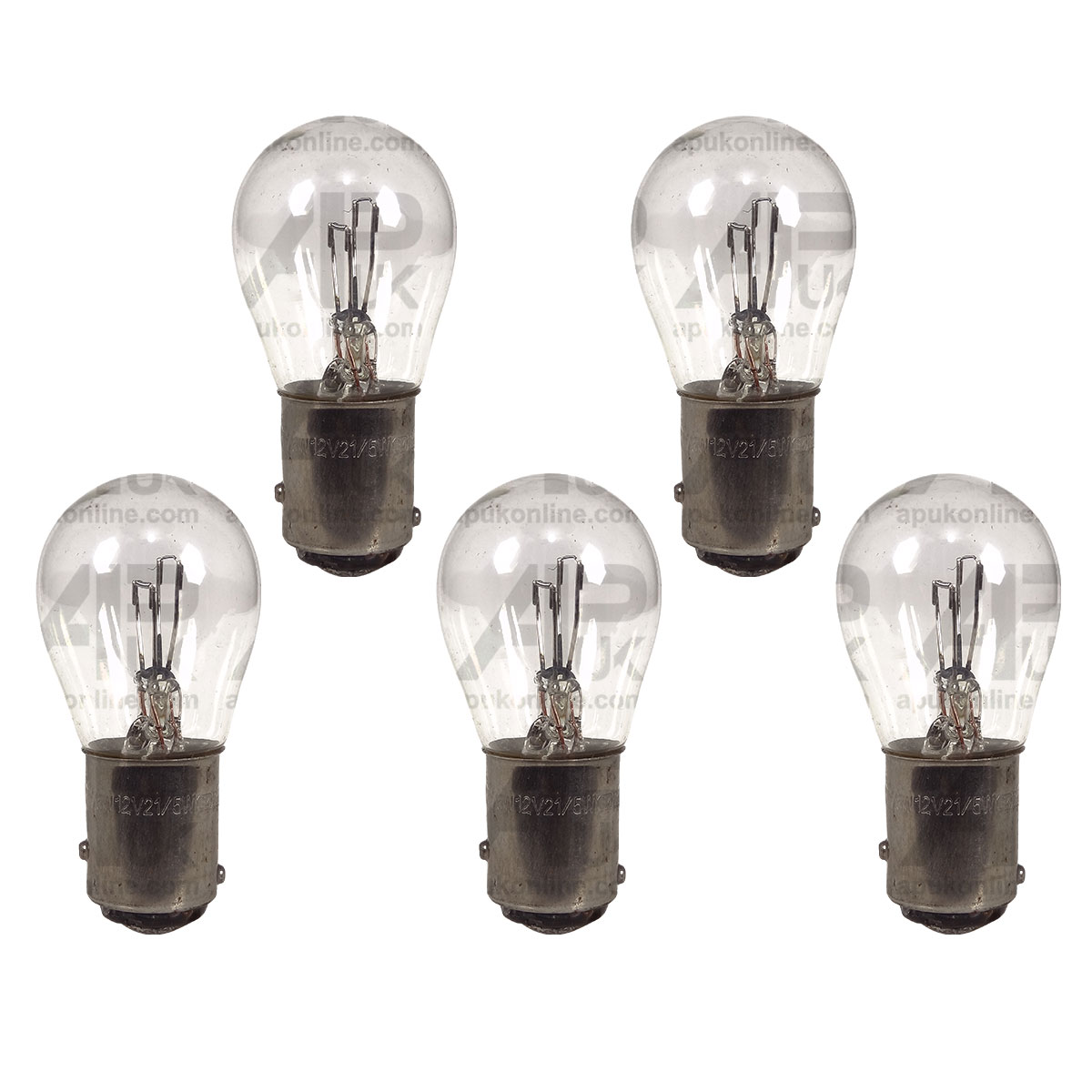 5x Lucas Stop Tail Light Bulb 12V 5W BAY15d for Ford New Holland Tractor