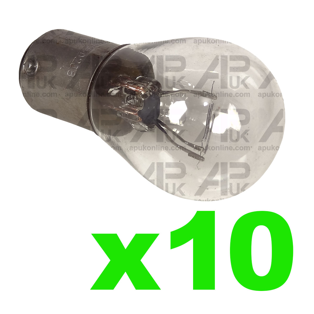 10x Lucas Stop Tail Light Bulb 12V 5W BAY15d for Tractor