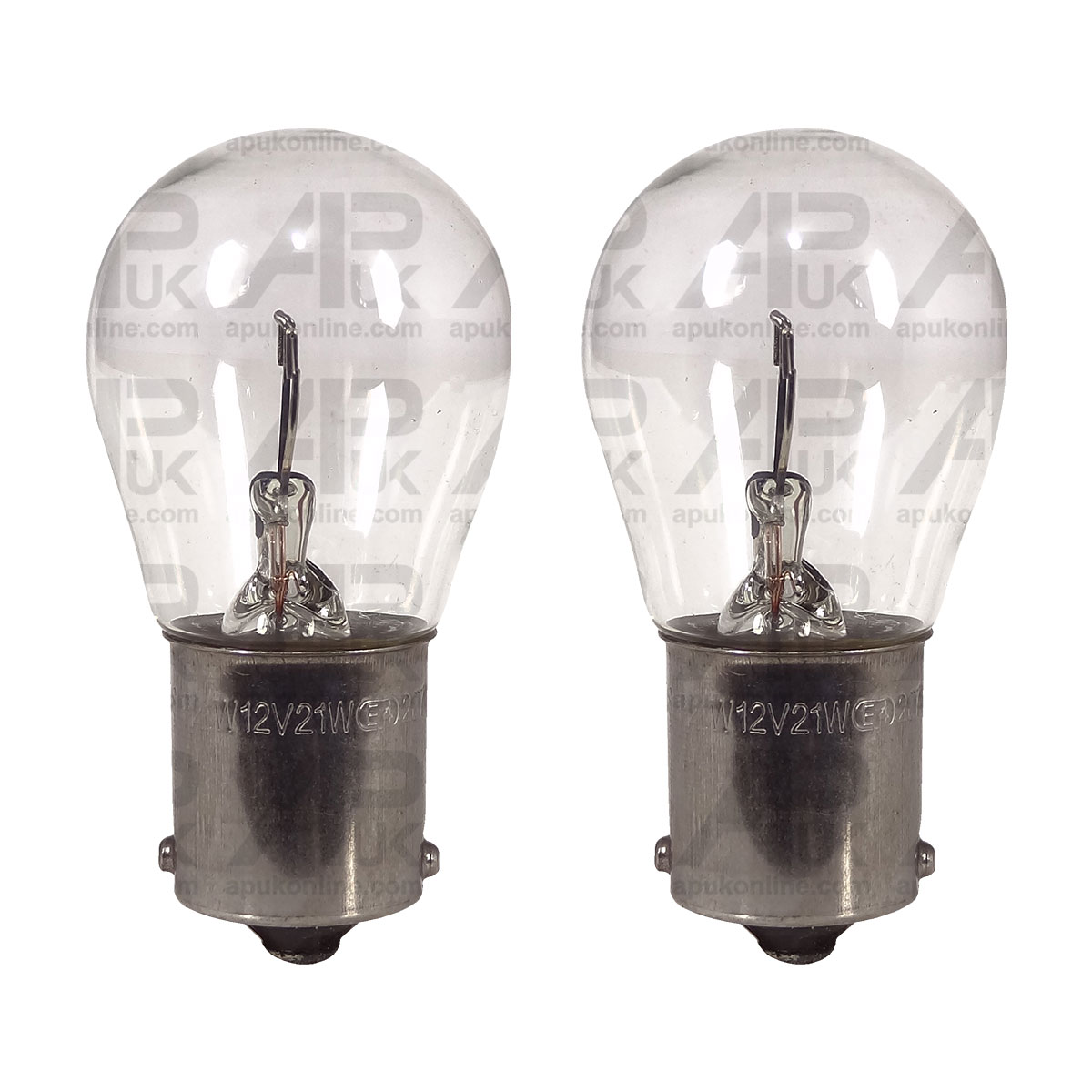 2x Lucas Side Indicator Bulb 12V 21W BA15s for David Brown Fiat Ford Tractor