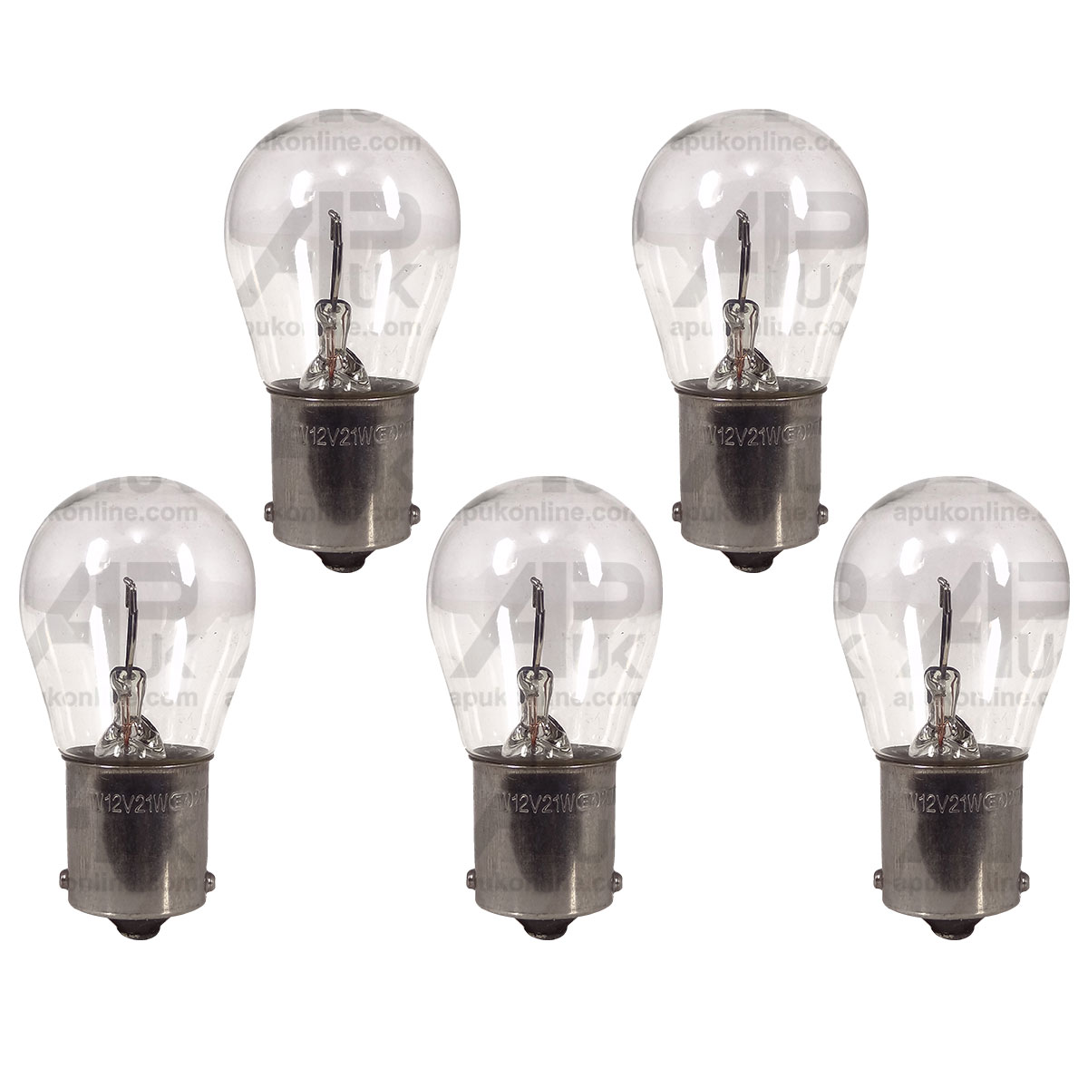 5x Lucas Side Indicator Bulb 12V 21W BA15s for Case International IH Tractor
