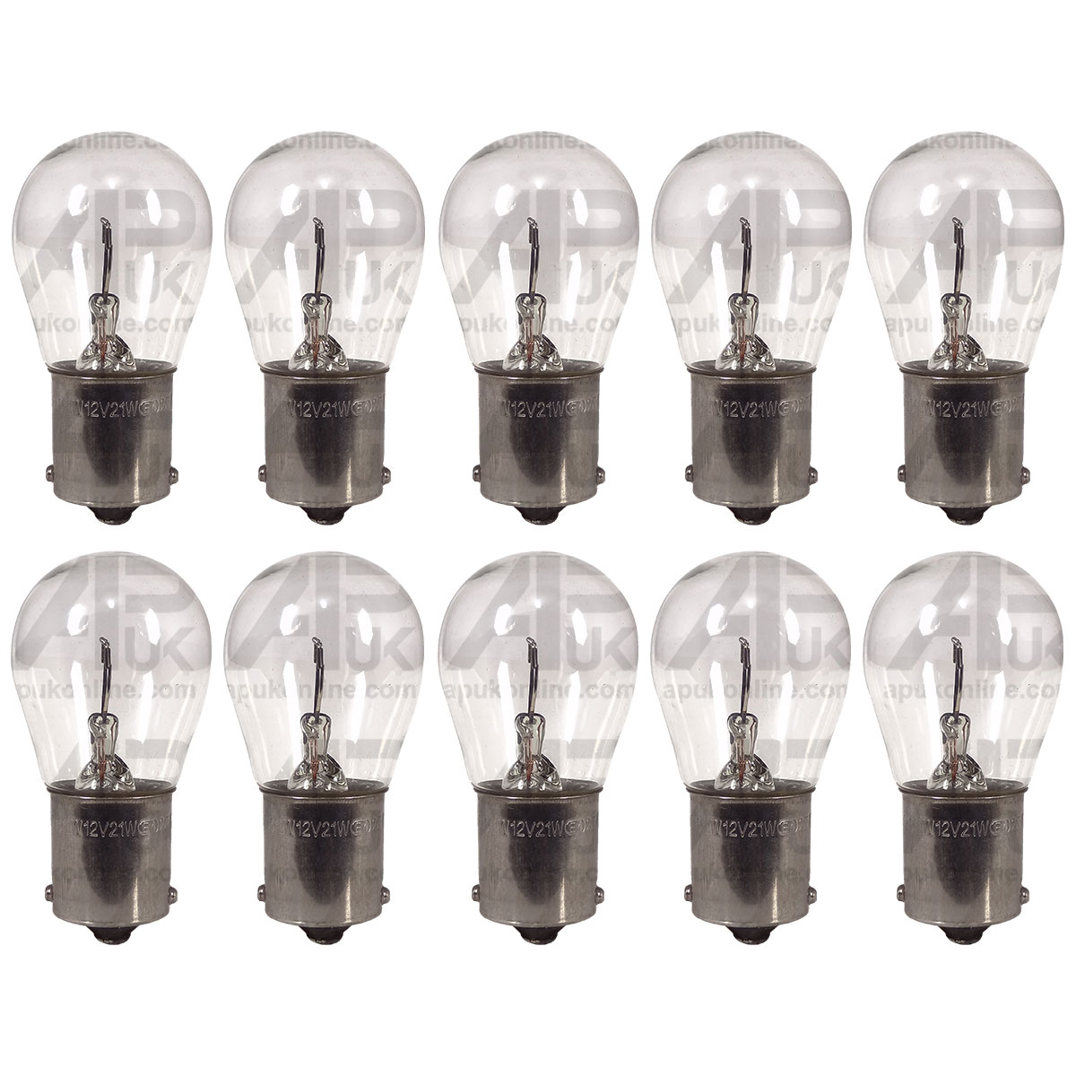 10x Lucas Side Light Indicator Bulb 12V 21W BA15s for Ford New Holland Tractor