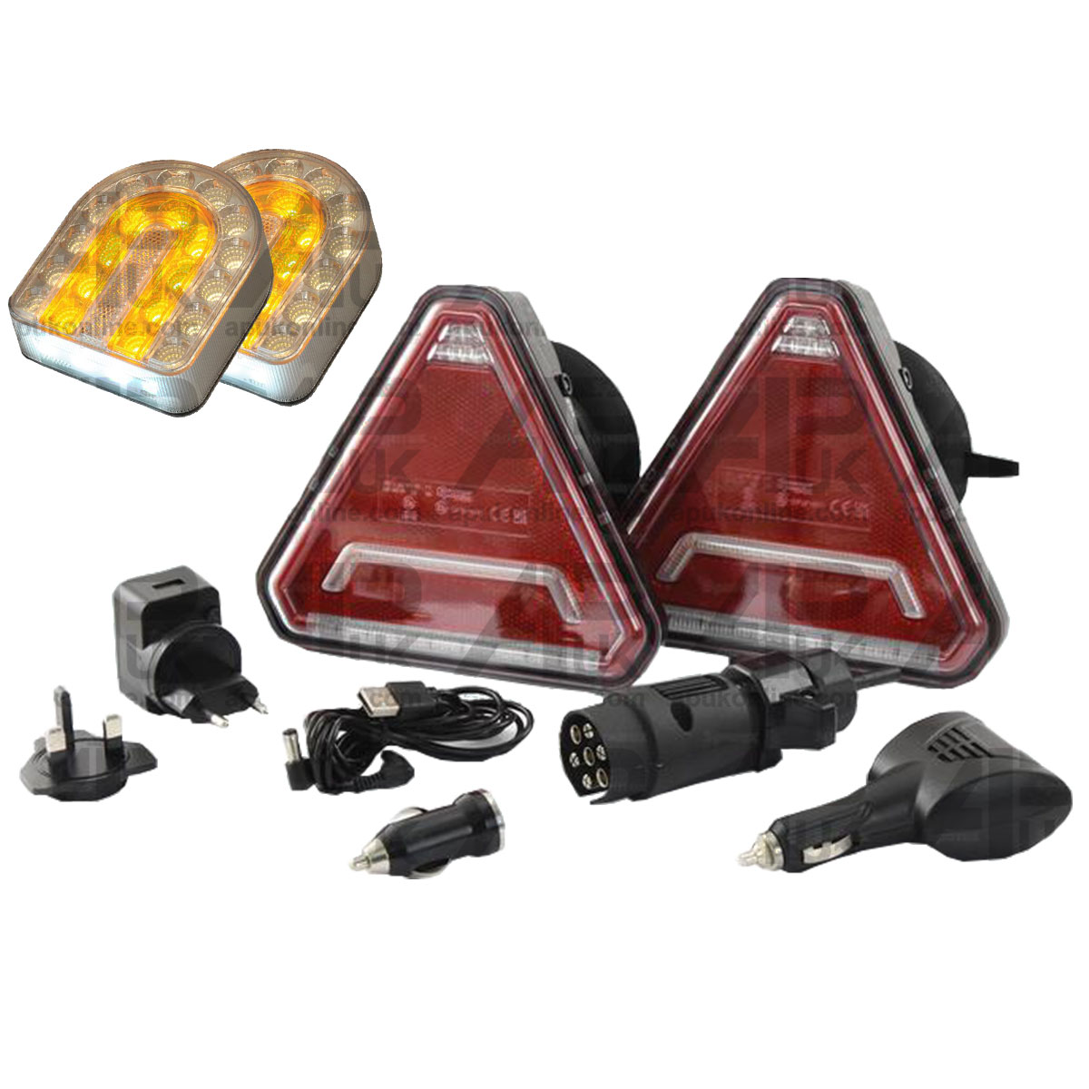 Connix Plus LED Front &amp; Rear Trailer Light Kit Retrofit Cheval Liberté Bockmann
