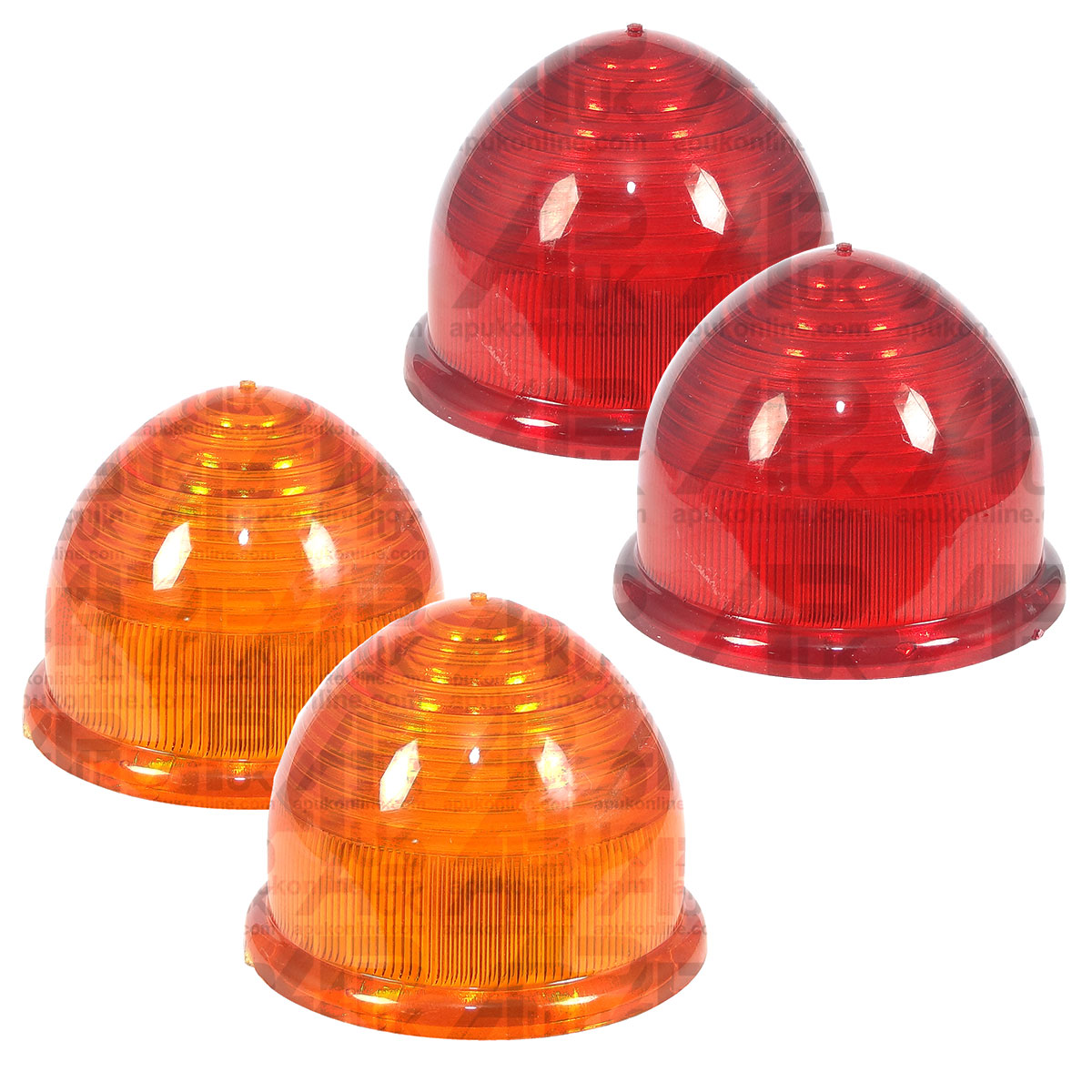 Rear Light Lamp Red Amber Lens Kit for Morris Minor Morgan Mini Cobra Triumph MG