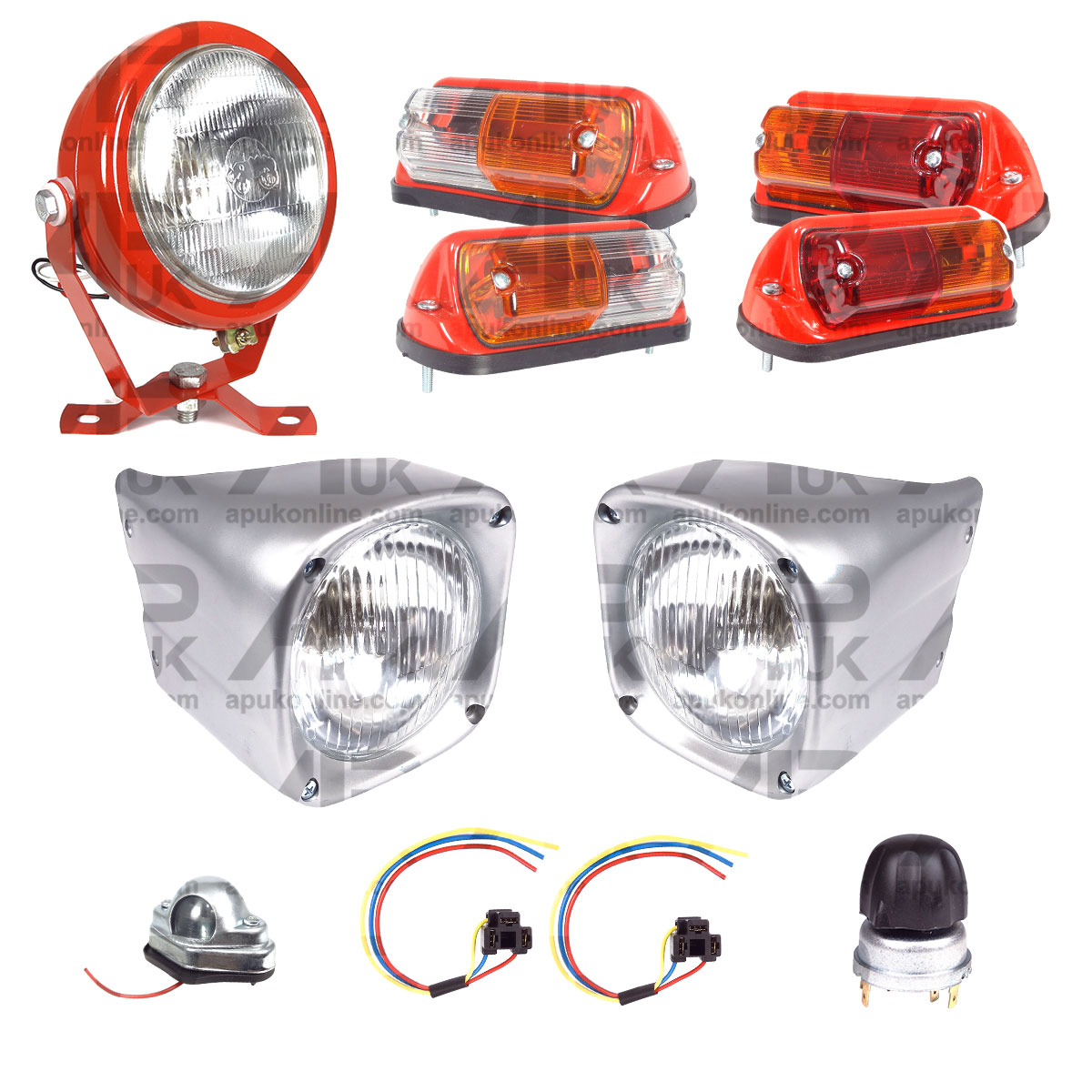 Head Rear Side Plough Lamp Light Indicator for Massey Ferguson 135 148 Tractor