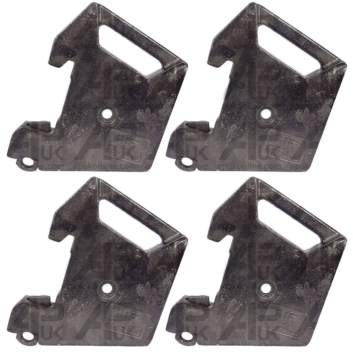 4x Front Weight Wafer Counterweight 23Kg for Massey Ferguson 352 362 365 Tractor