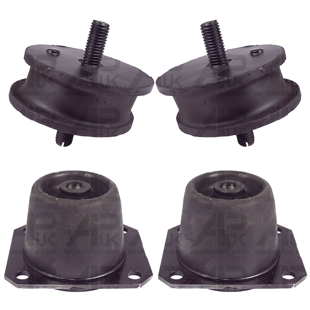 Set Front Rear Cab Rubber Mount Bush for Case International IH 955 956 Tractor