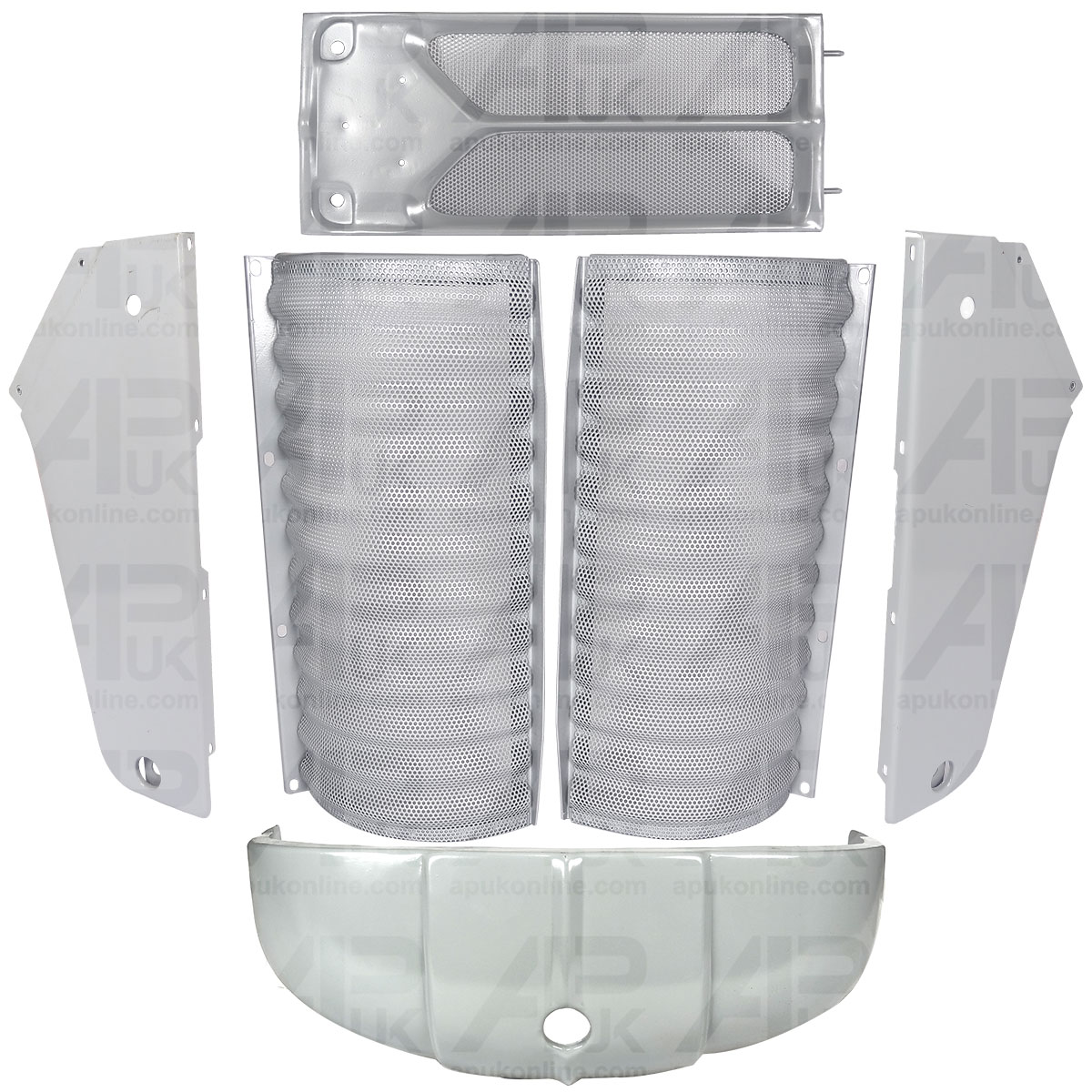 L&amp;R LR Side Lower Centre Panels &amp; Grill Kit for Massey Ferguson 65 765 Tractor